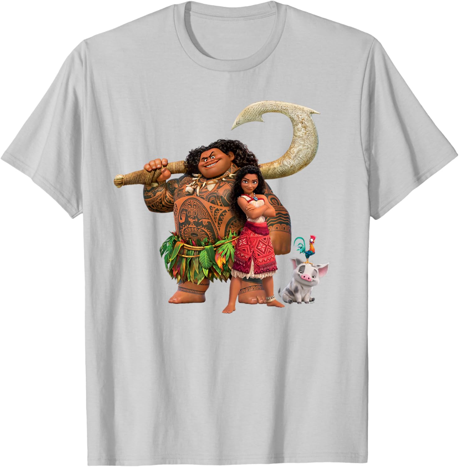 Disney Moana Adventure T-Shirt with Maui Pua Heihei for Kids - 18