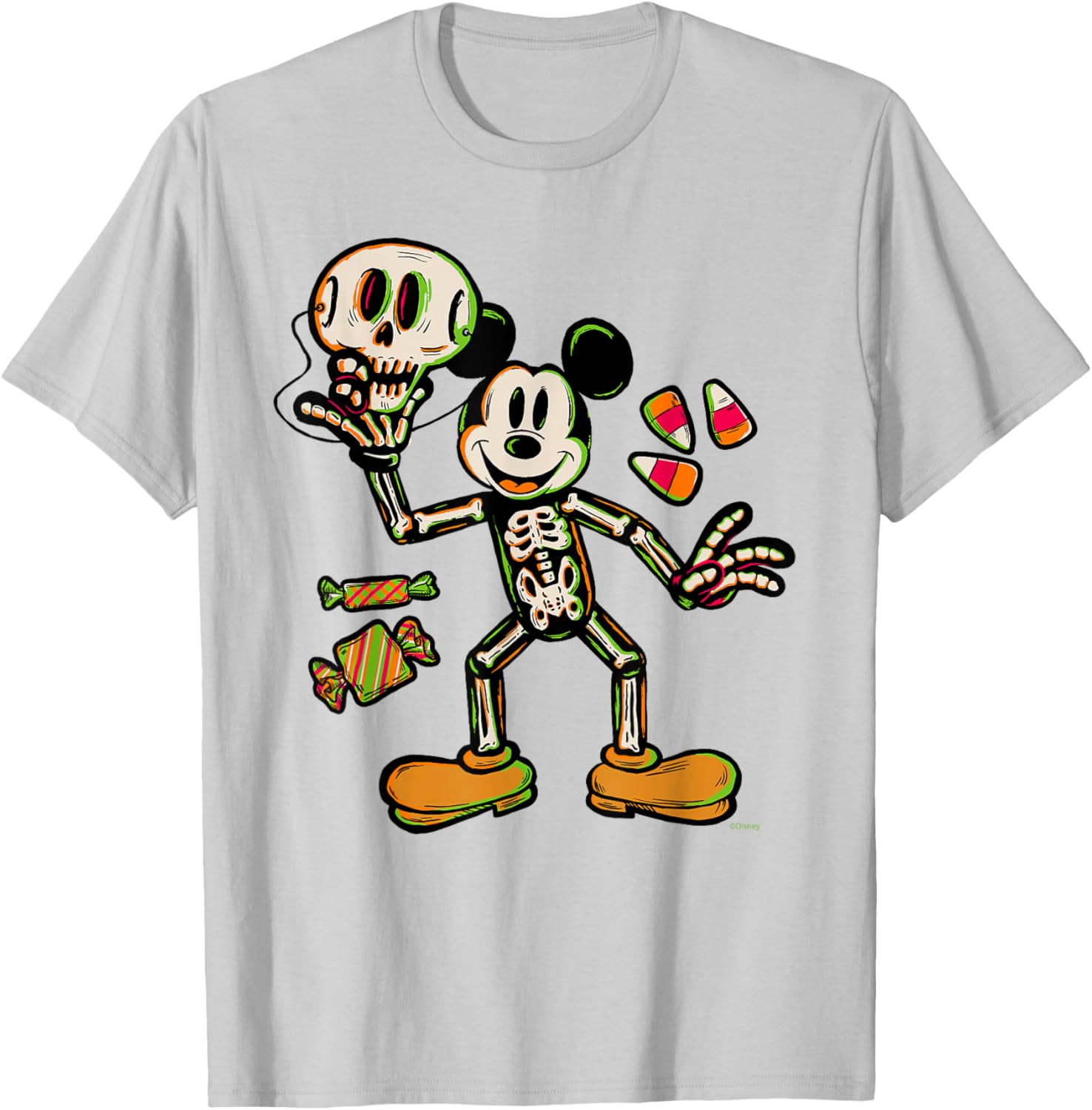 Mickey Mouse Halloween Trick or Treat Skeleton Costume T-Shirt for Kids - 20