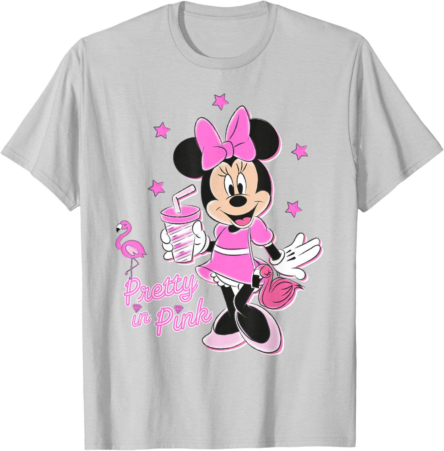 Disney Minnie Mouse Pretty in Pink T-Shirt for Stylish Kids and Adults - 9