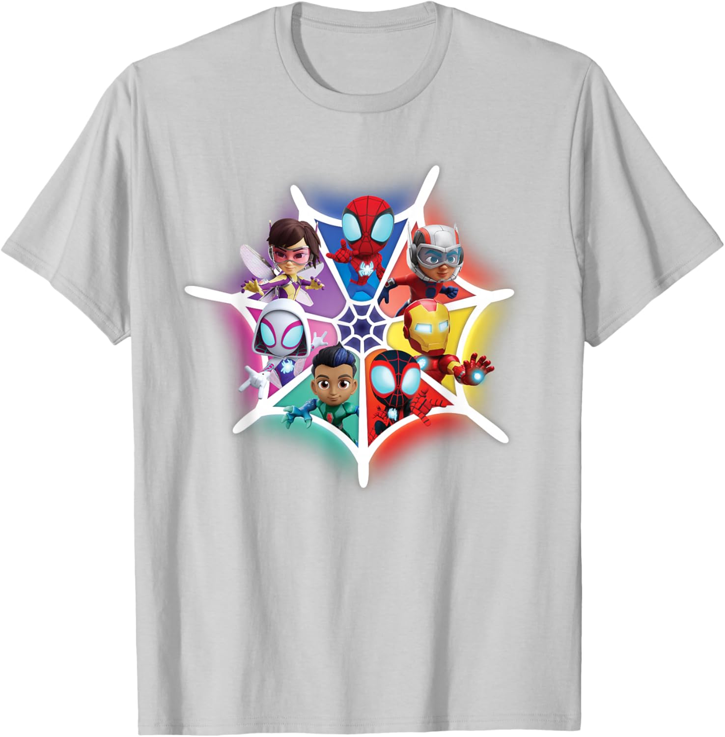 Marvel Spidey and Friends Avengers Team-Up T-Shirt for Kids and Adults - 17
