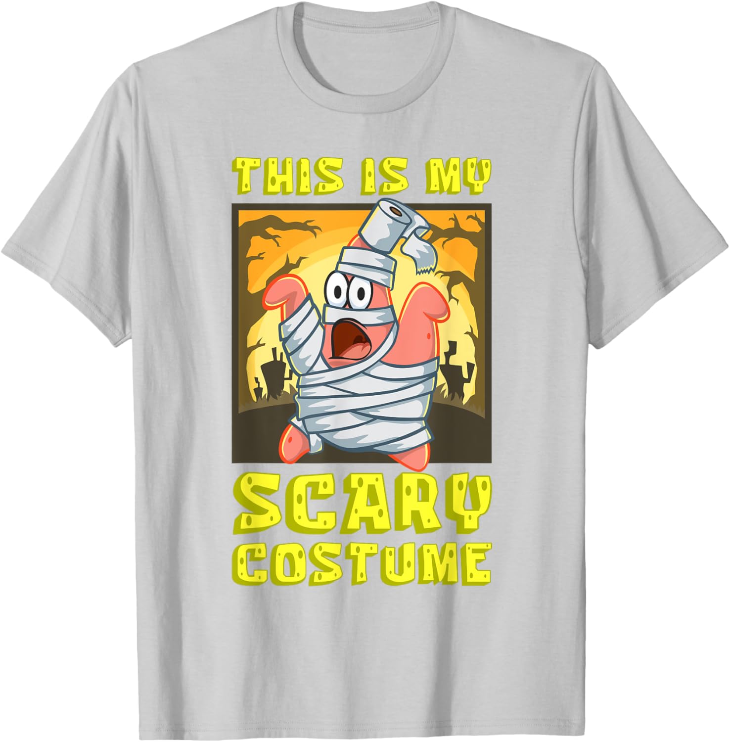 Mademark SpongeBob Halloween Patrick Mummy T-Shirt Fun Costume Apparel - 14