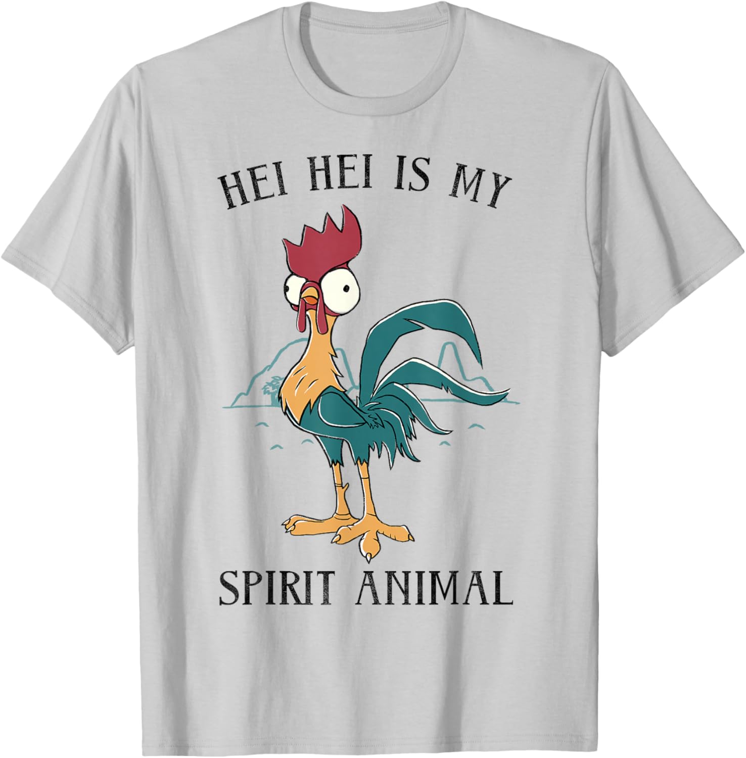 Disney Moana Hei Hei Is My Spirit Animal Portrait T-Shirt for Fans - 3