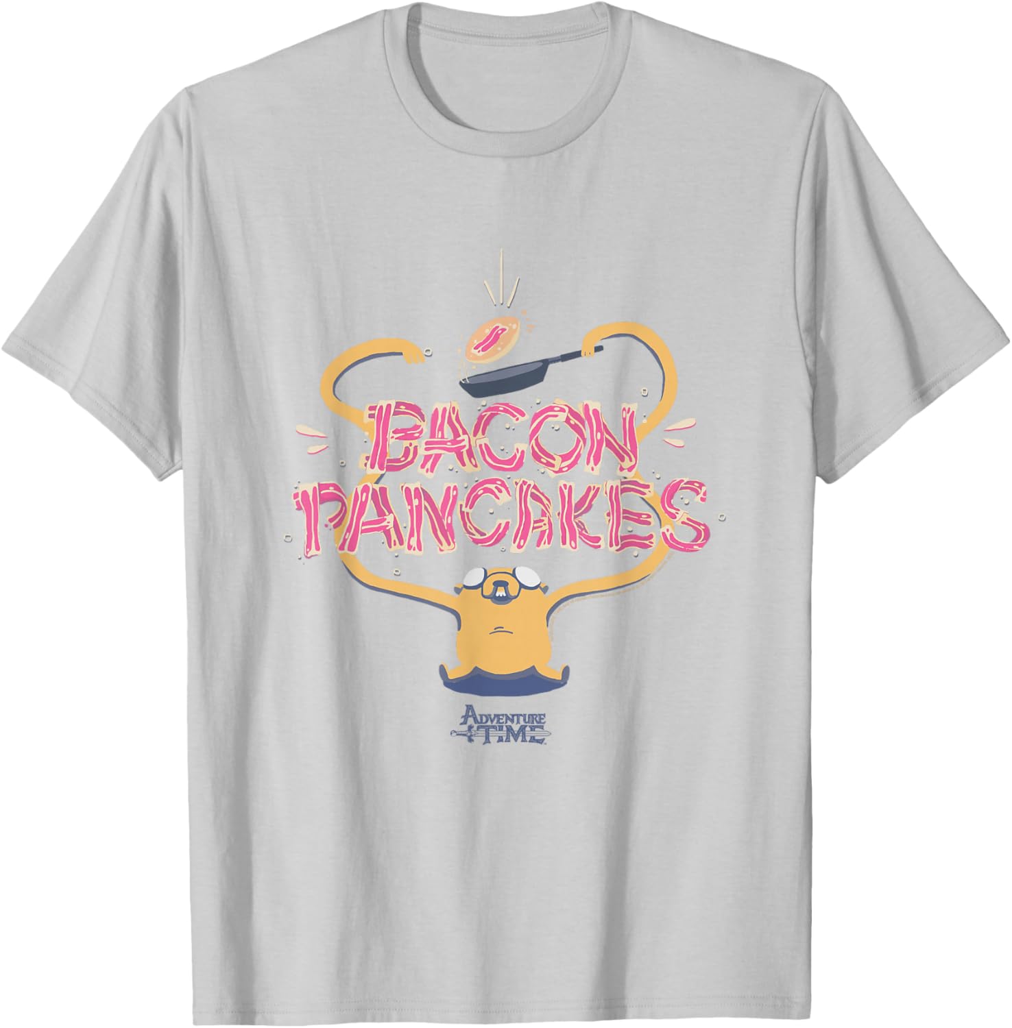 Adventure Time Jake Bacon Pancakes T-Shirt Fun & Quirky Outfit - 1