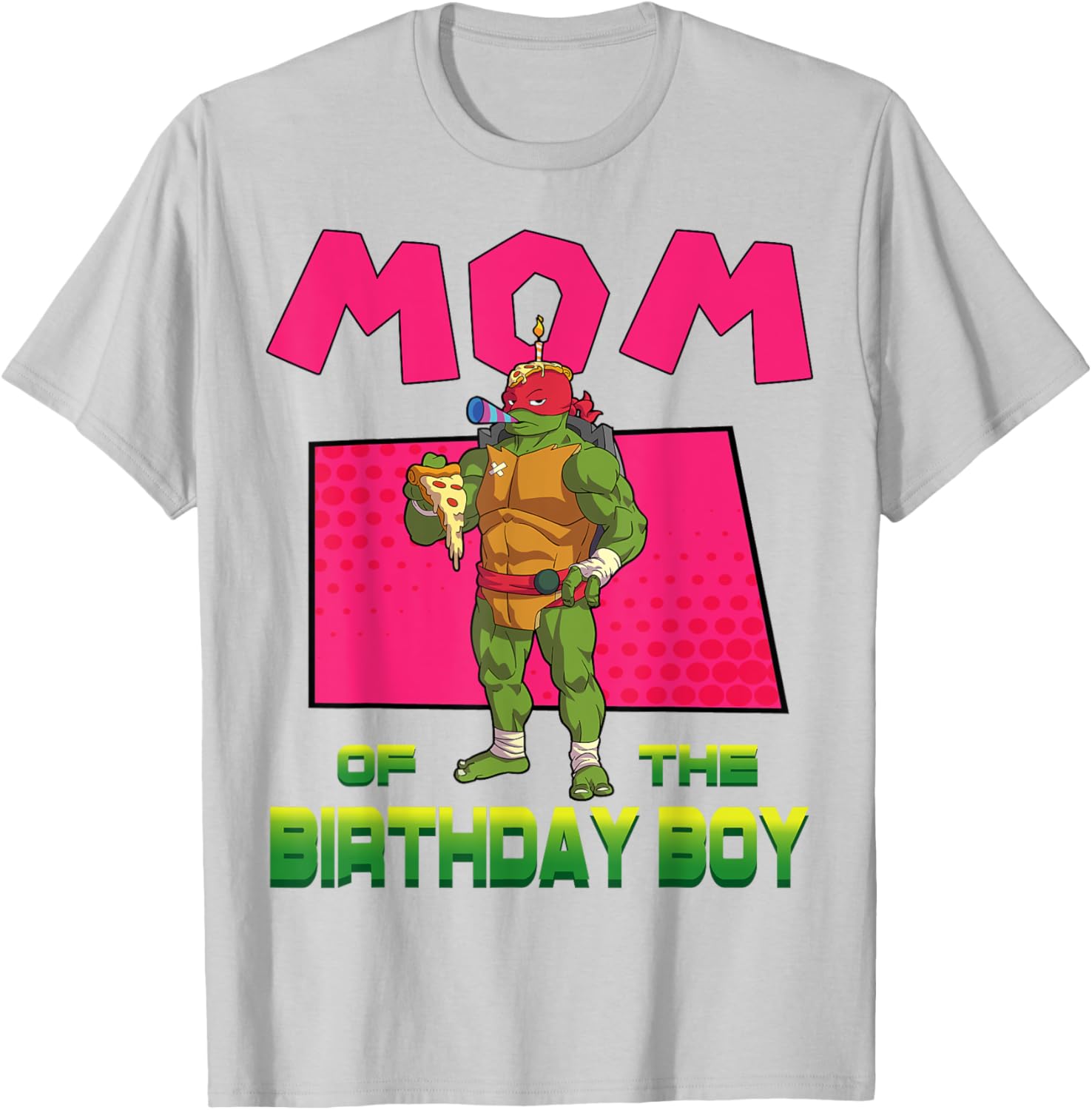 Mademark TMNT Raph Birthday Boy Pizza Party T-Shirt for Kids - 8