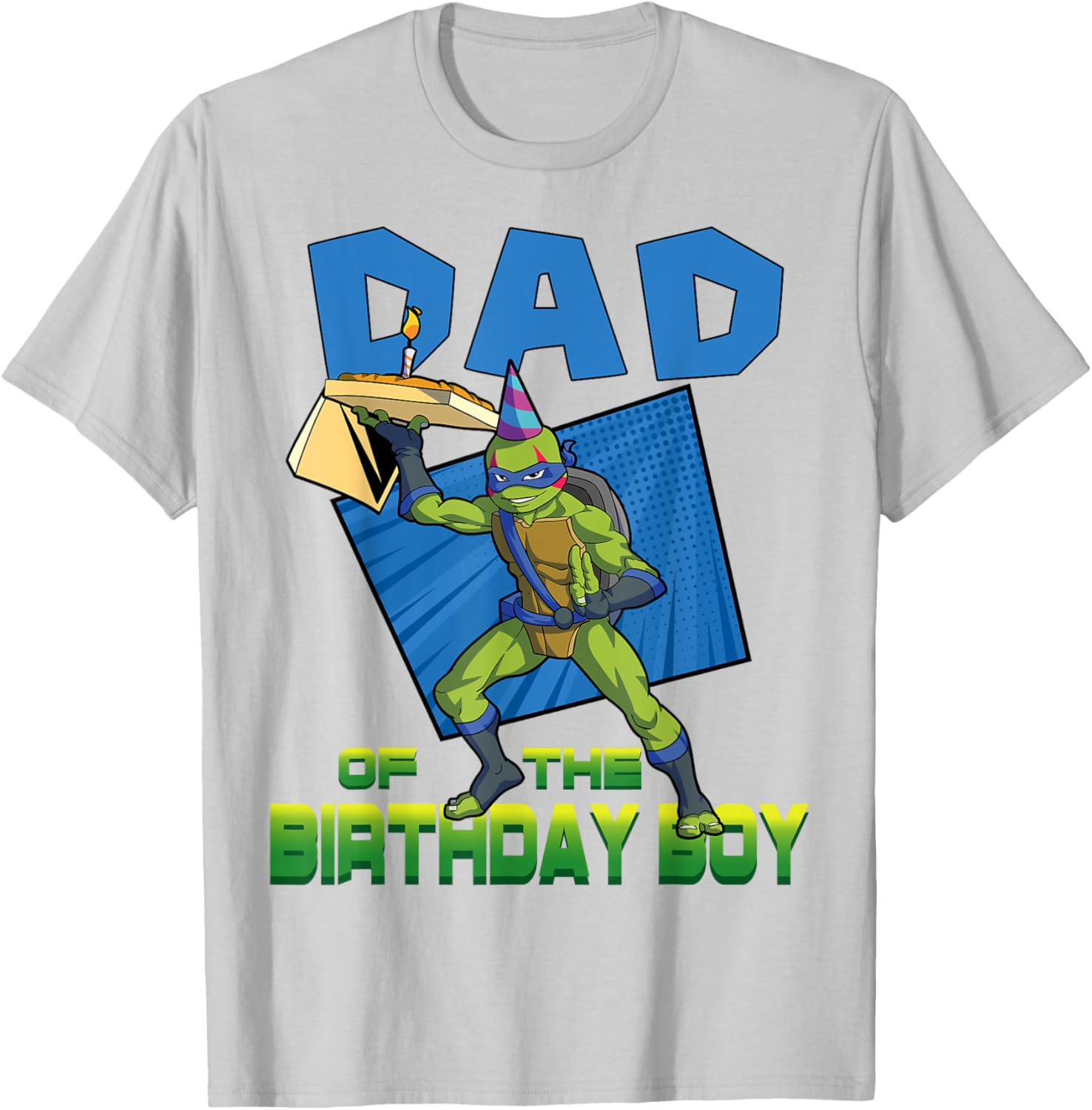 Leo Daddy of the Birthday Boy Pizza Theme T-Shirt for Ninja Turtles Fans - 15