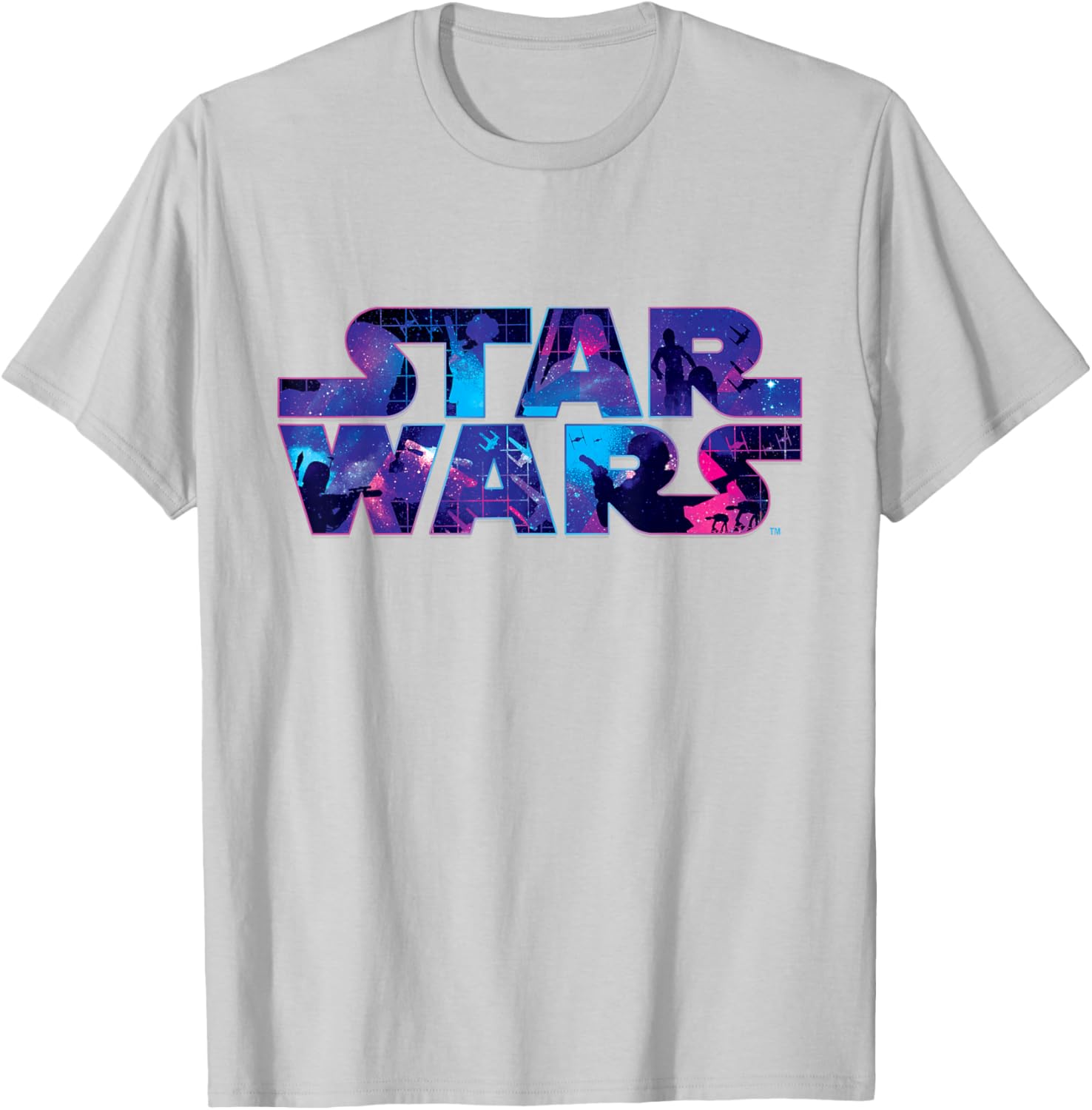 Retro 90s Star Wars Logo Galaxy T-Shirt for Fans of Classic Sci-Fi - 2
