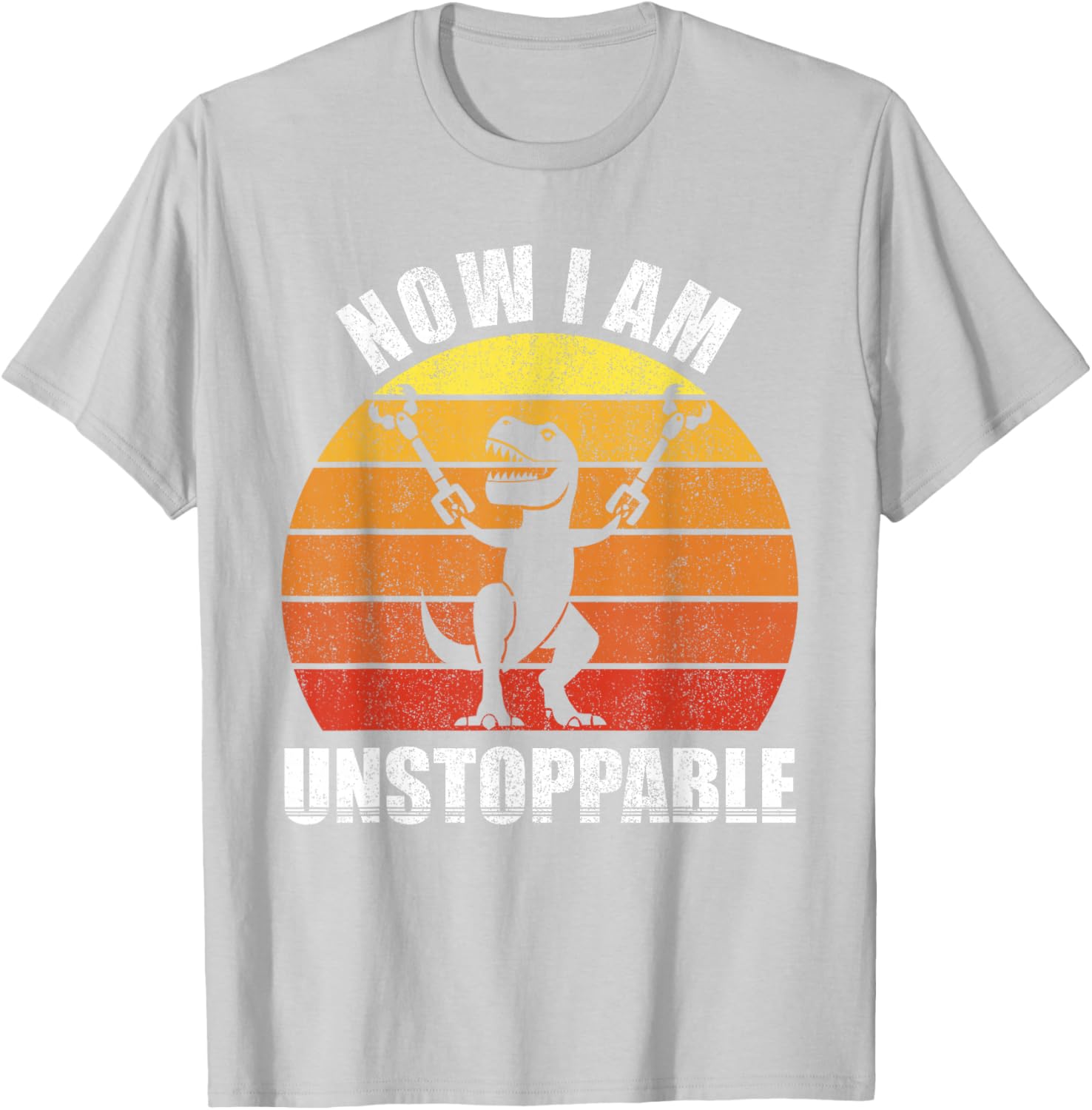 Funny Retro Unstoppable T-Rex Shirt Vintage Gift for Dino Lovers - 15