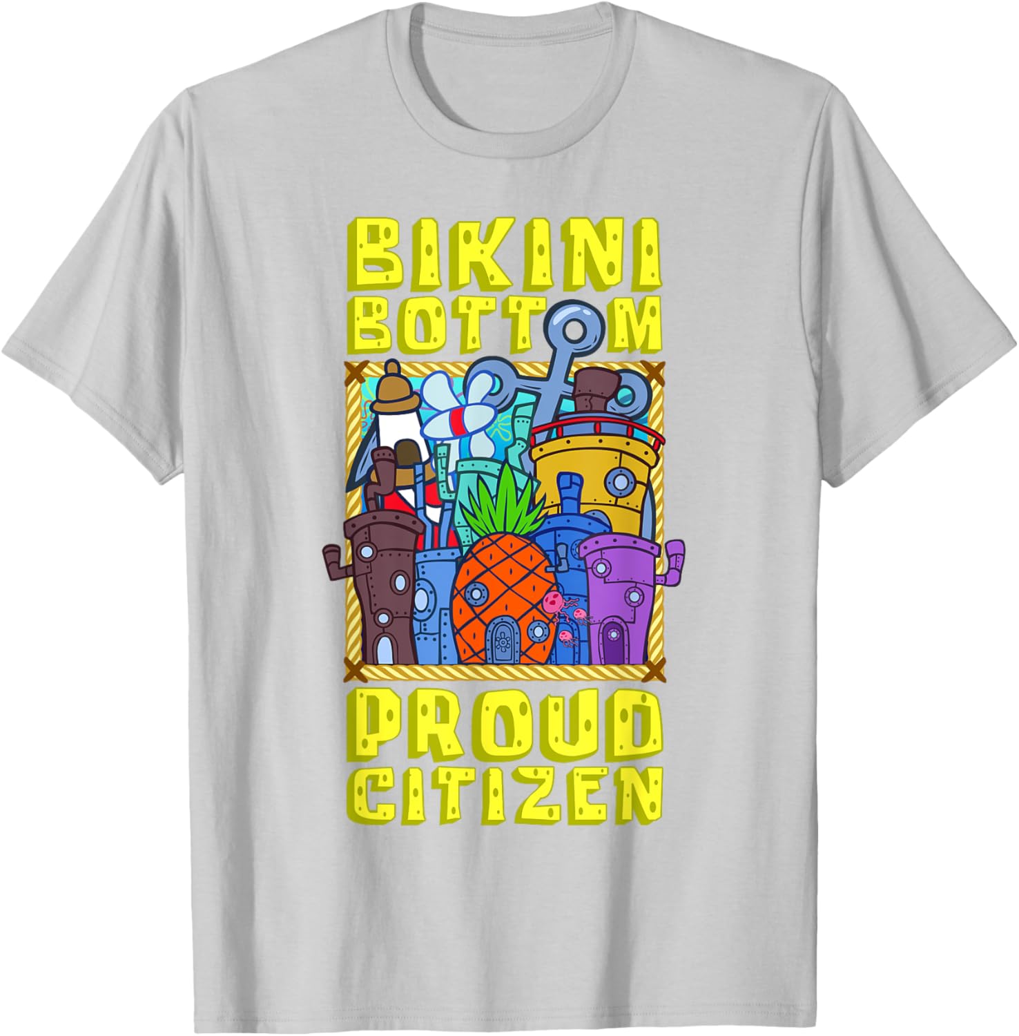 Mademark SpongeBob SquarePants Bikini Bottom Proud Citizen T-Shirt - 7