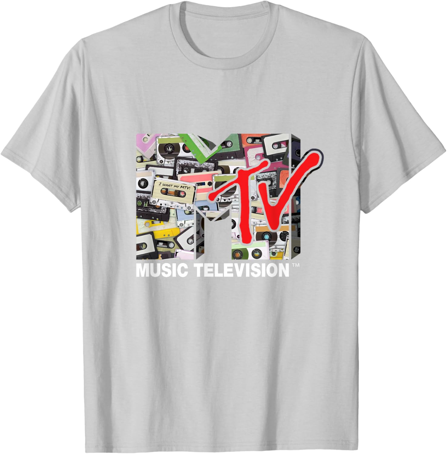Mademark x MTV Retro 80s Cassette Tapes Remix T-Shirt for Vintage Style - 18