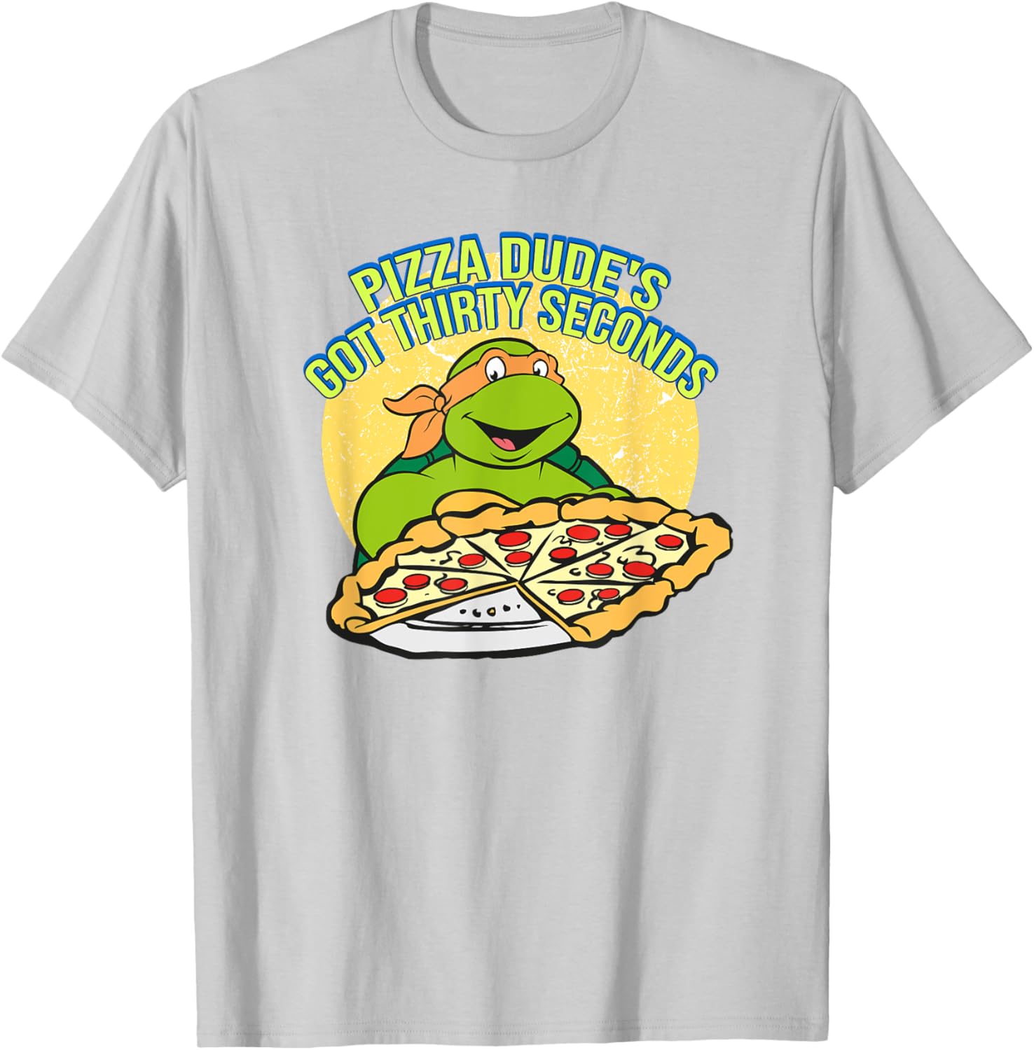Mademark Teenage Mutant Ninja Turtles Michelangelo Pizza Dude T-Shirt - 9