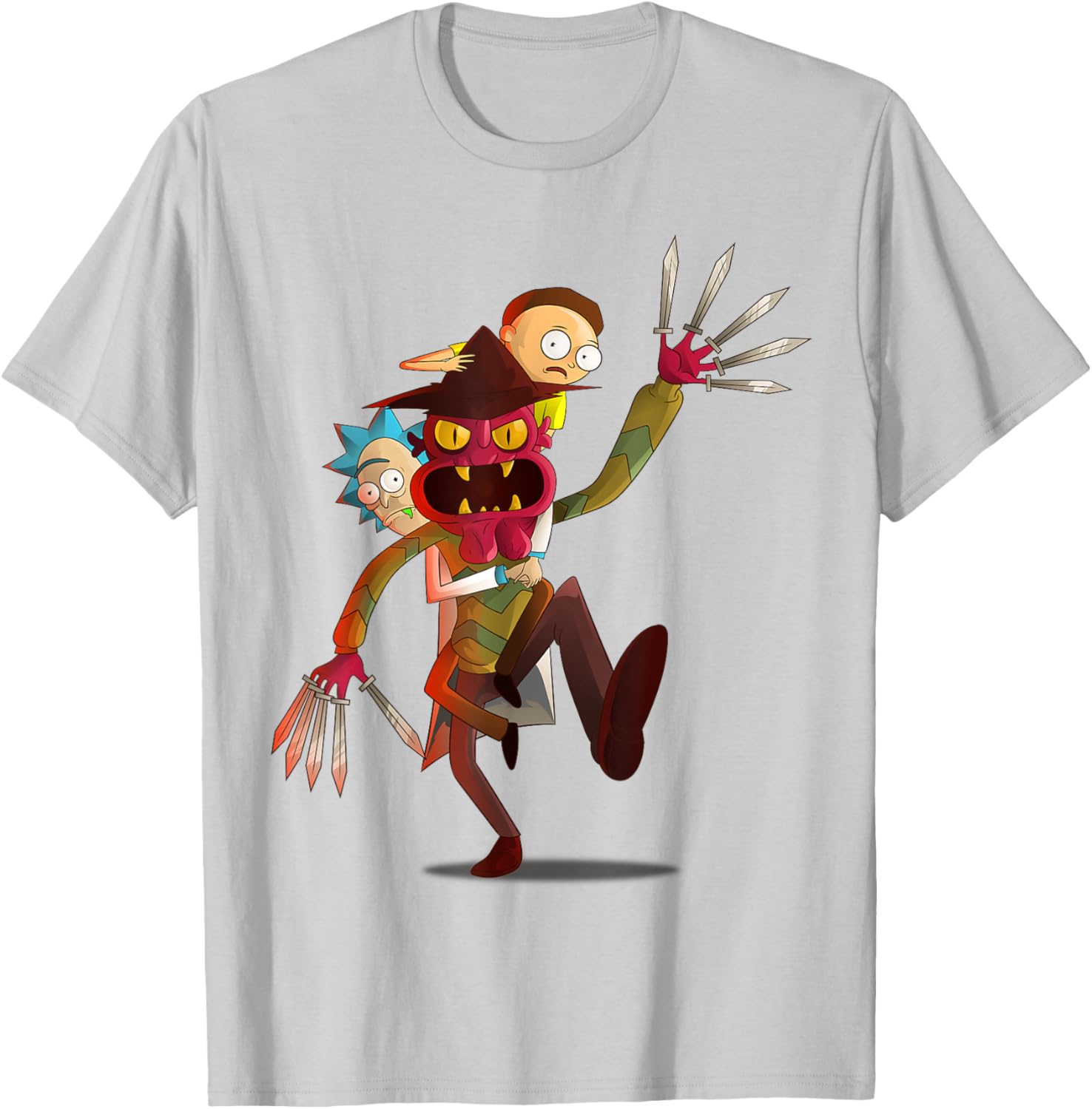 Mademark Rick and Morty Nightmare on Scary Street T-Shirt for Fans - 8