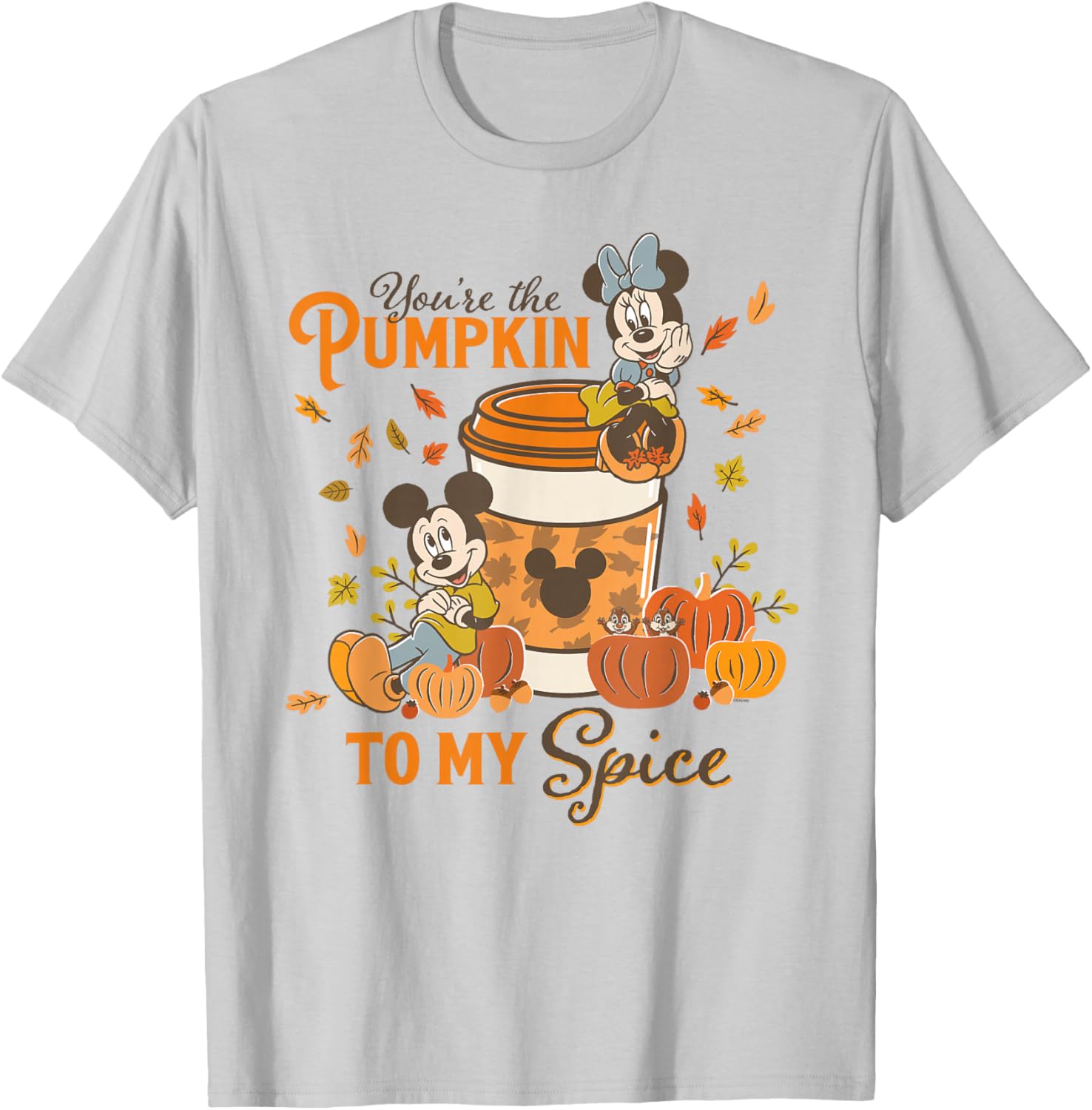 Disney Mickey and Minnie You're The Pumpkin to My Spice Fall T-Shirt - 6