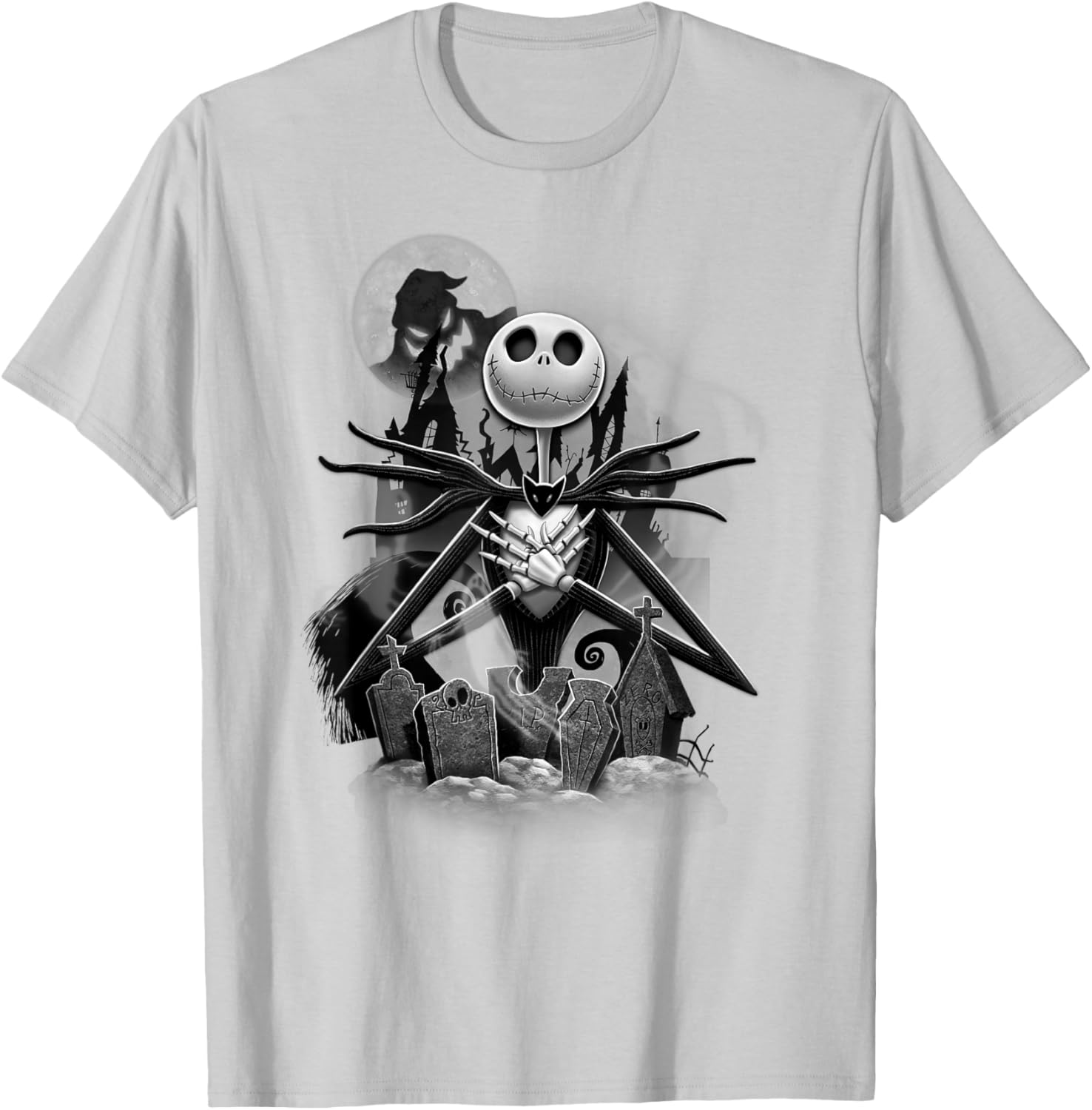 Disney Nightmare Before Christmas Jack Night Scene T-Shirt for Fans - 4