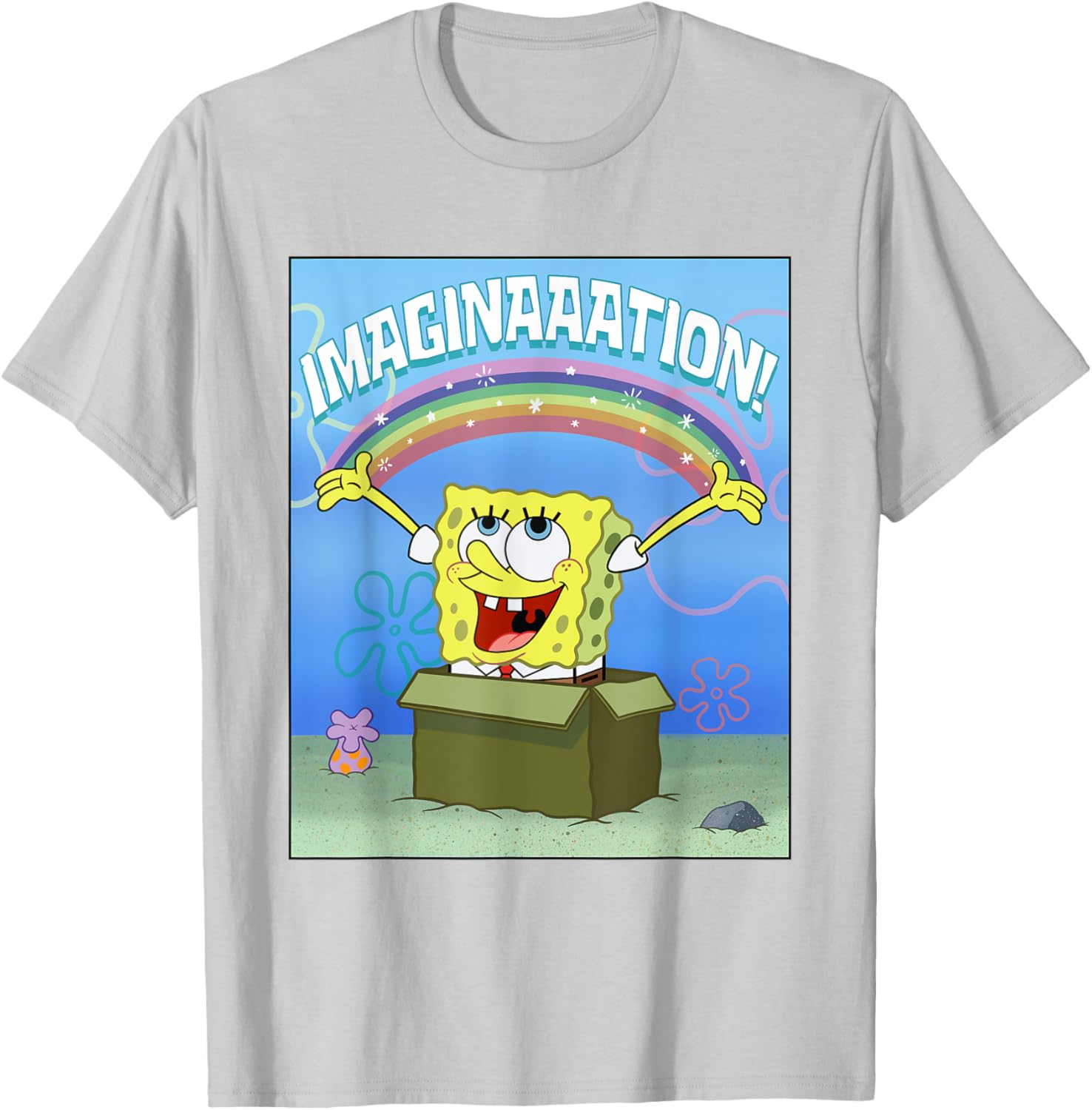 Mademark SpongeBob SquarePants Imaginaaation Box Funny T-Shirt for All Ages - 22