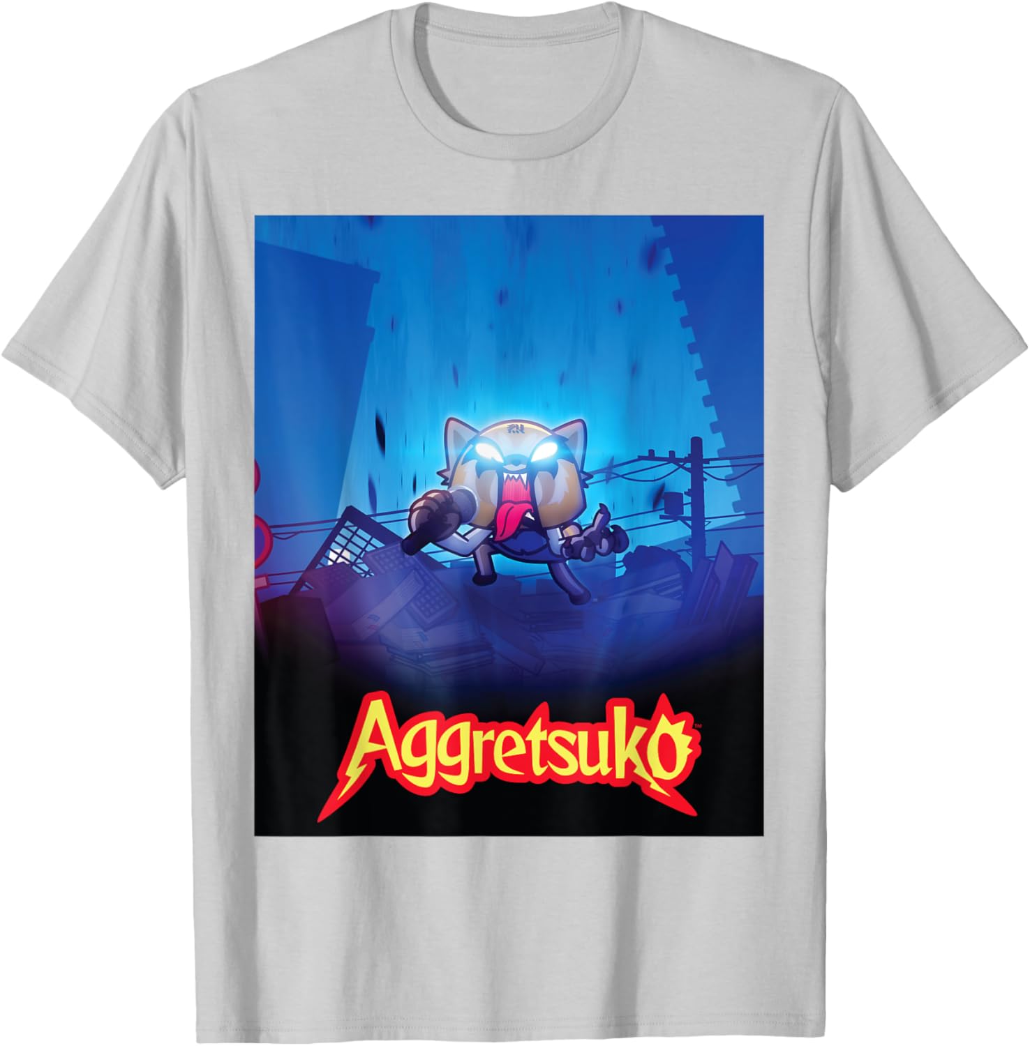 Aggretsuko Season 2 Rage Poster Art T-Shirt for Fans and Collectors - 6