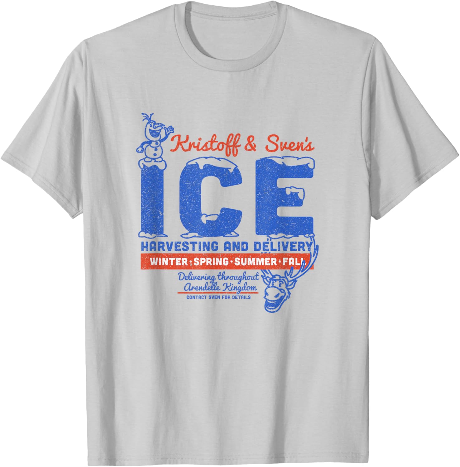 Disney Frozen Kristoff and Sven Ice Harvesting T-Shirt for Kids - 11