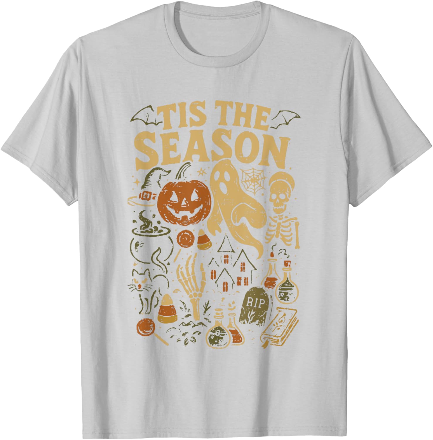 Spooky Season Pumpkin Witch Halloween Vibes T-Shirt for Festive Fun - 4