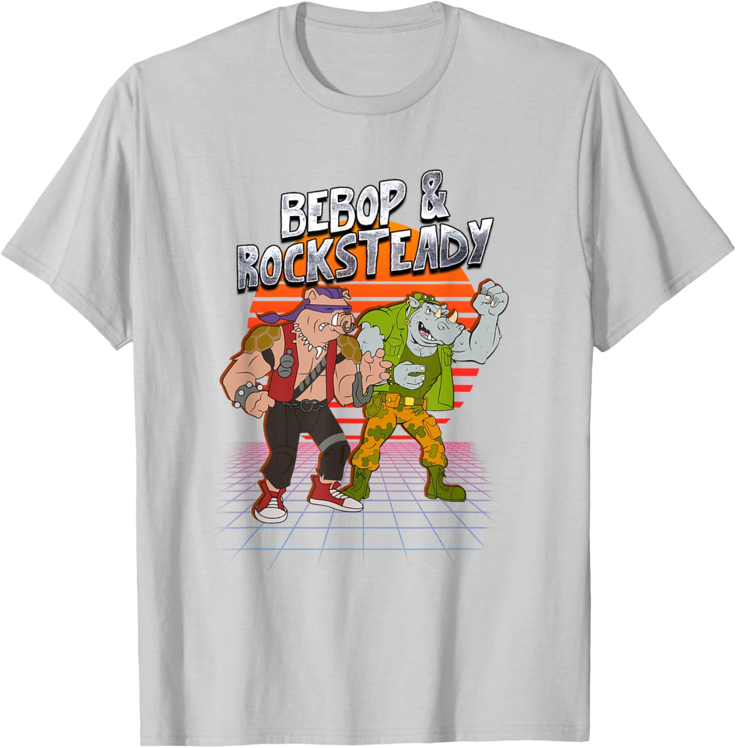 Mademark x TMNT Bebop and Rocksteady Retro Style T-Shirt for Fun Fashion - 18