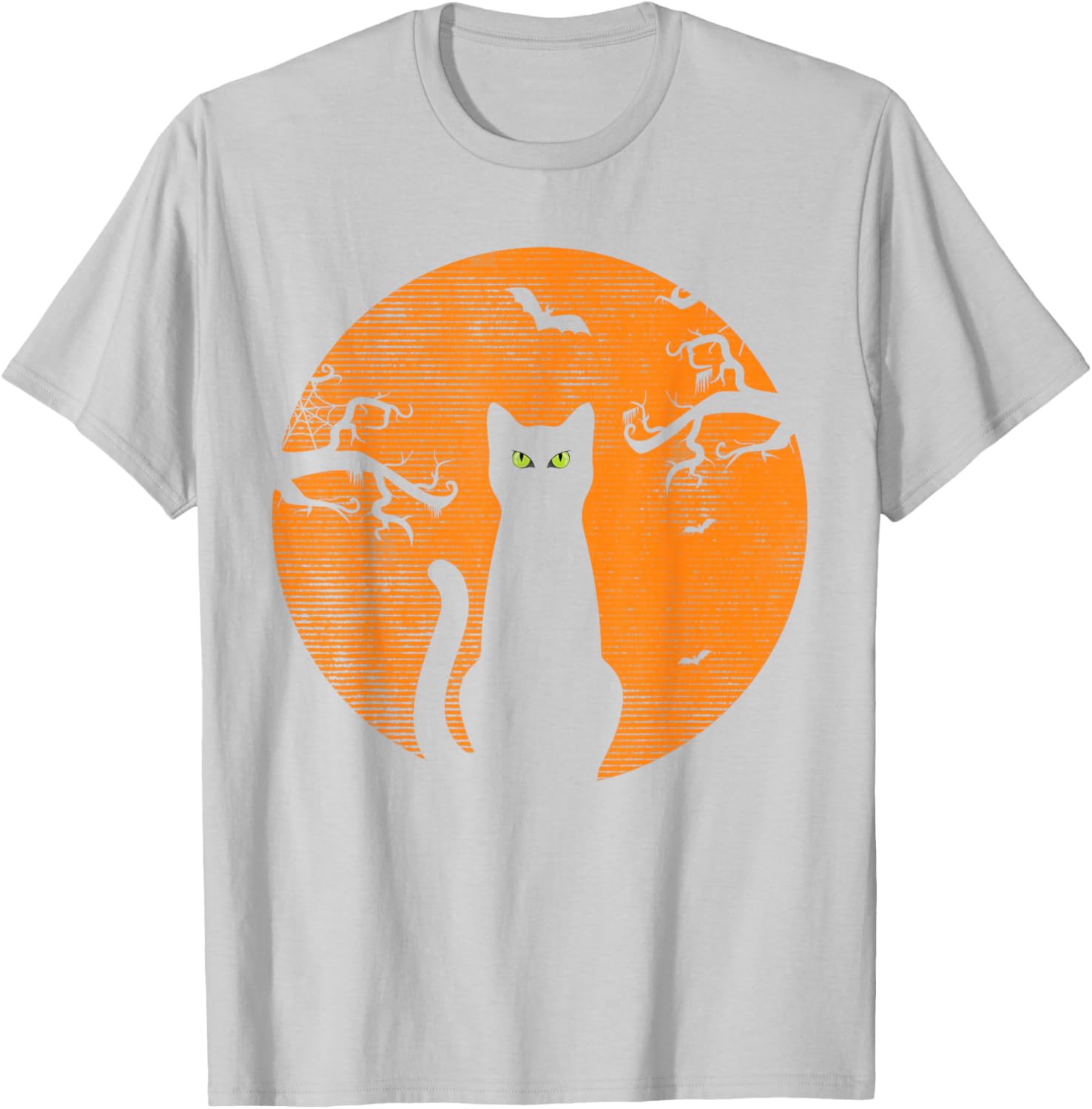 Vintage Scary Christmas Cat T-Shirt Retro Black Cat Moon Design - 19