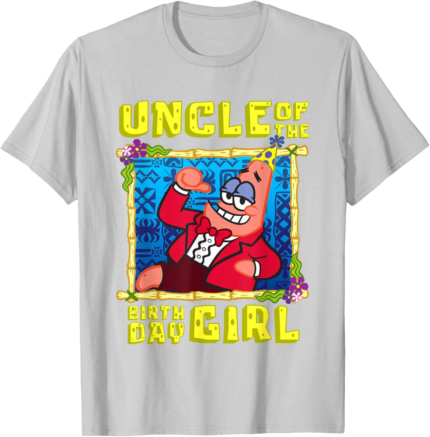 SpongeBob Patrick Uncle Gift T-Shirt for Birthday Celebration Fun - 17