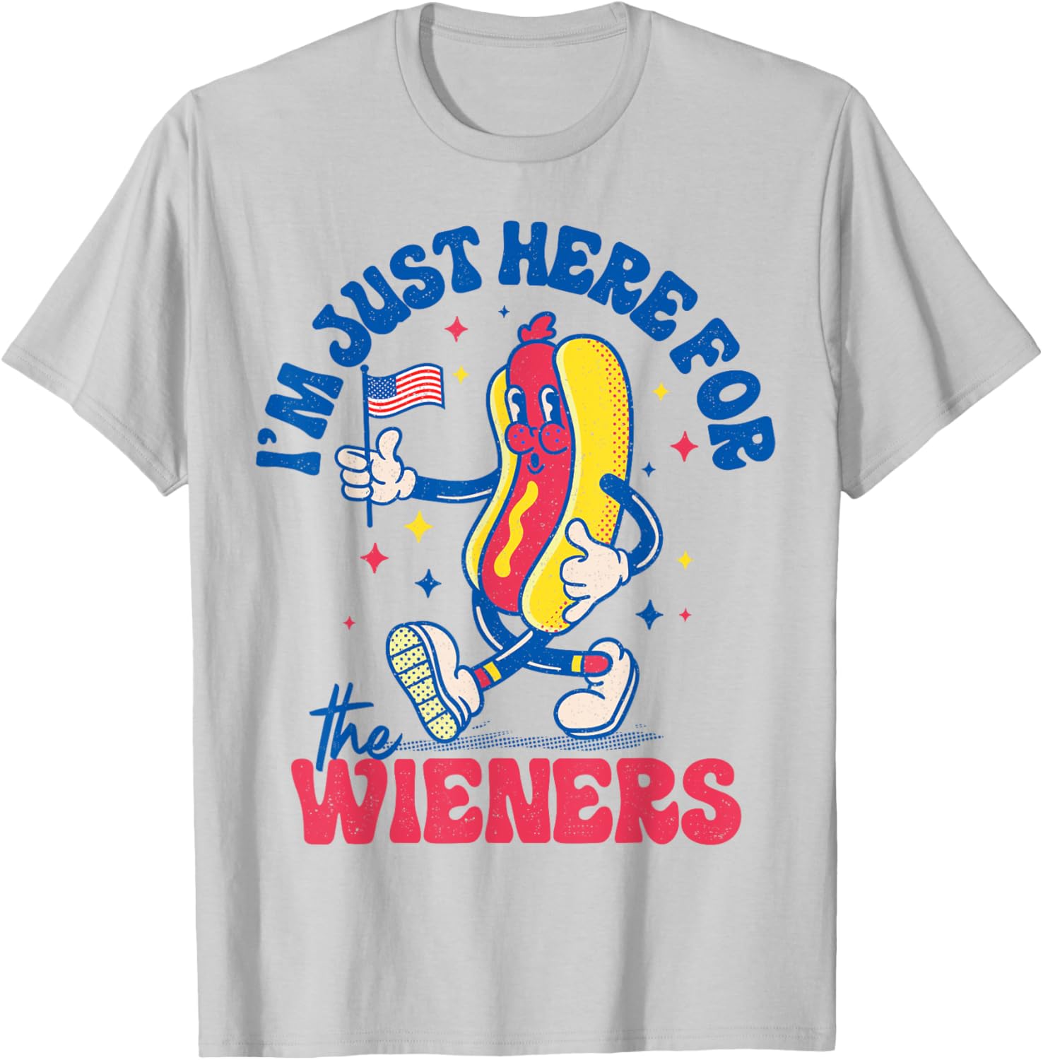 Funny Hot Dog Wieners T-Shirt for 4th of July - Men, Women, Kids - 4