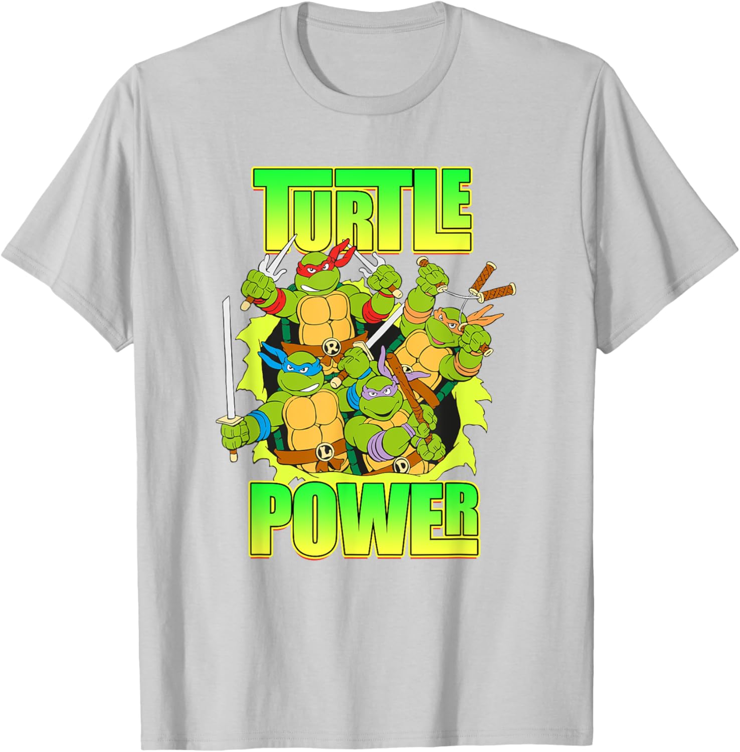 Mademark Teenage Mutant Ninja Turtles Retro Turtle Power T-Shirt - 2