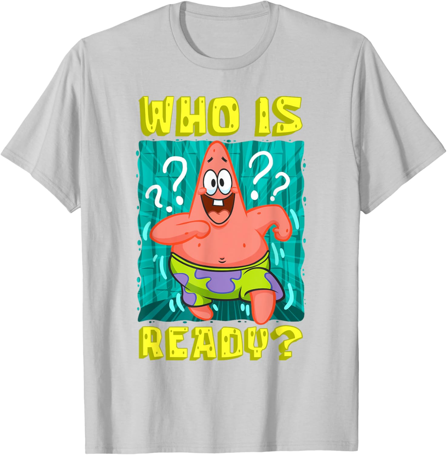 Mademark SpongeBob Patrick Star Ready Funny T-Shirt for Fans - 17