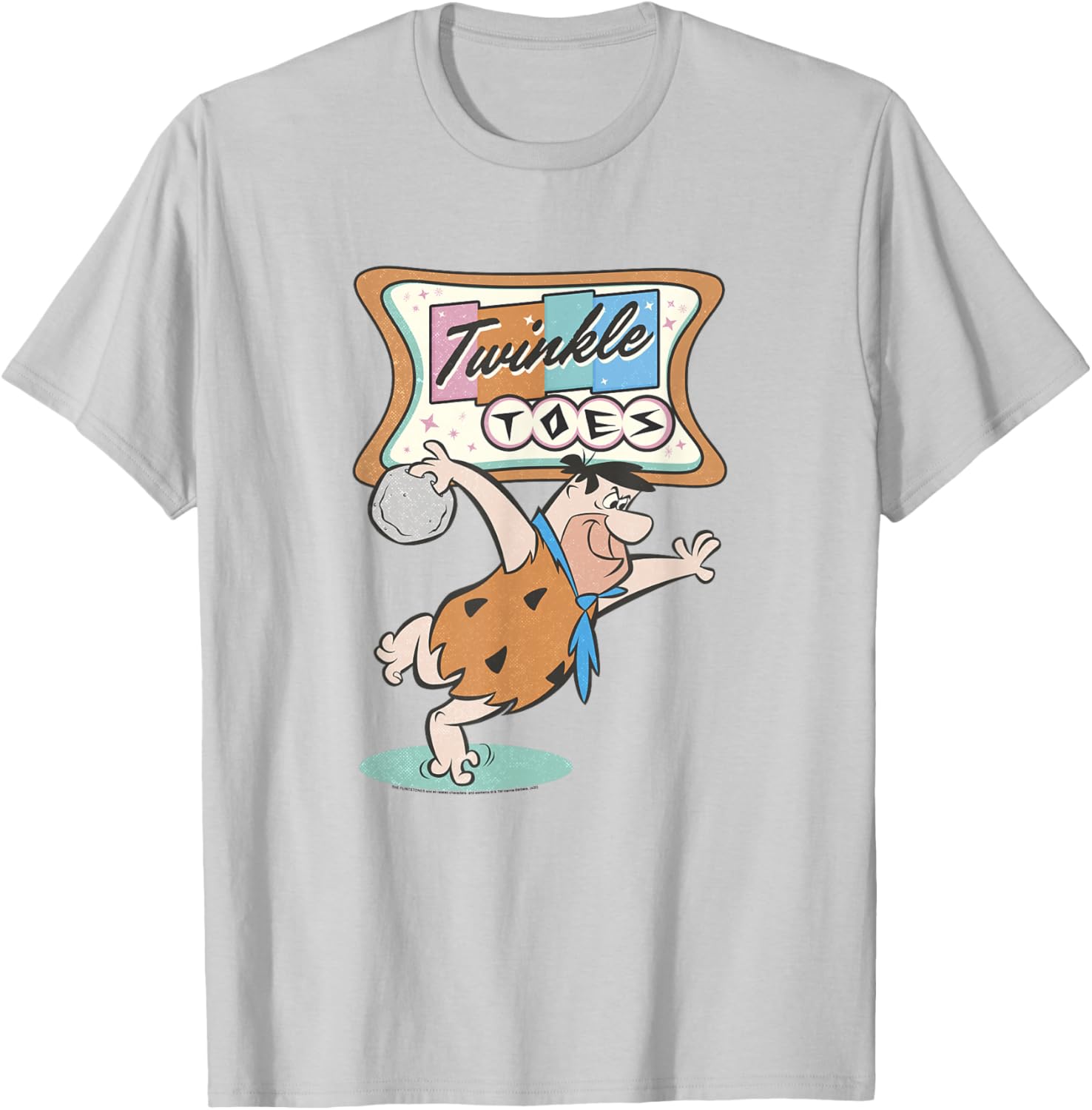 Flintstones Fred Flintstone Twinkle Toes Bowling Alley T-Shirt - 1