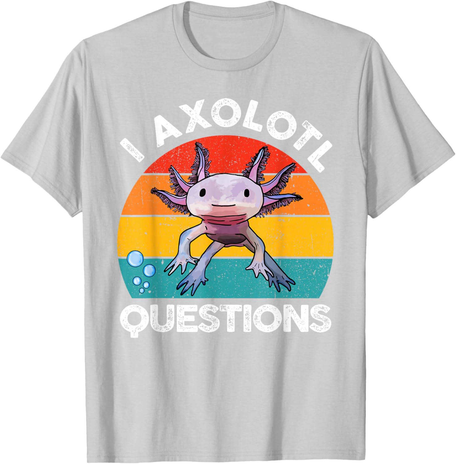 Cute Axolotl Questions Graphic Kids T-Shirt Fun and Stylish Gift for Kids - 4