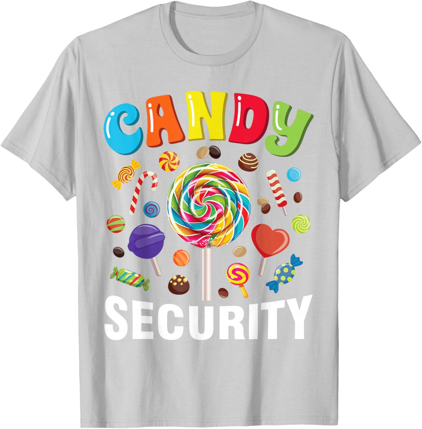 Funny Candy Security Halloween Costume T-Shirt for Spooky Fun - 4