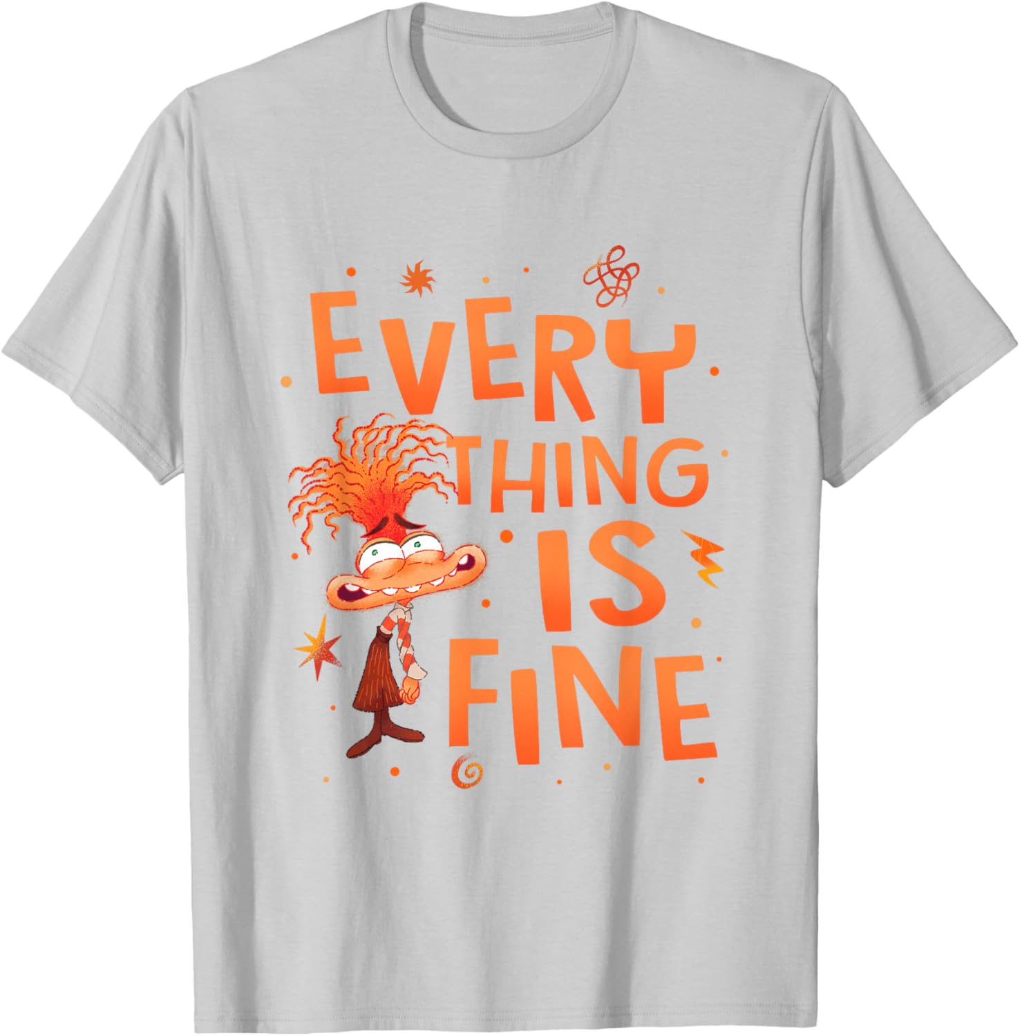 Disney Pixar Inside Out 2 Anxiety Logo T-Shirt for Fans and Collectors - 4