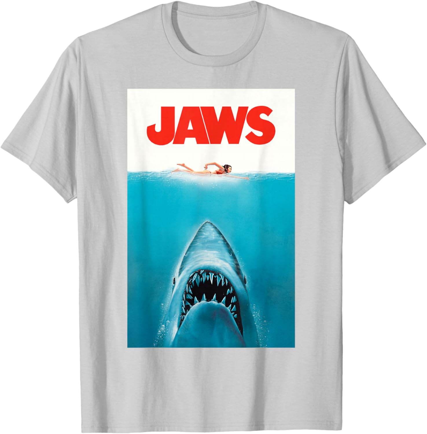 Jaws 50th Anniversary Classic T-Shirt with Front and Back Artwork - 5