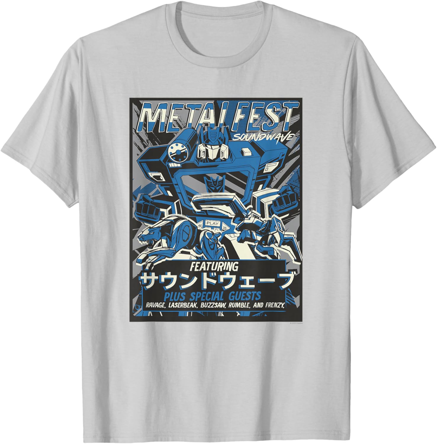 Transformers Soundwave Comic Style Poster T-Shirt for Fans and Collectors - 8