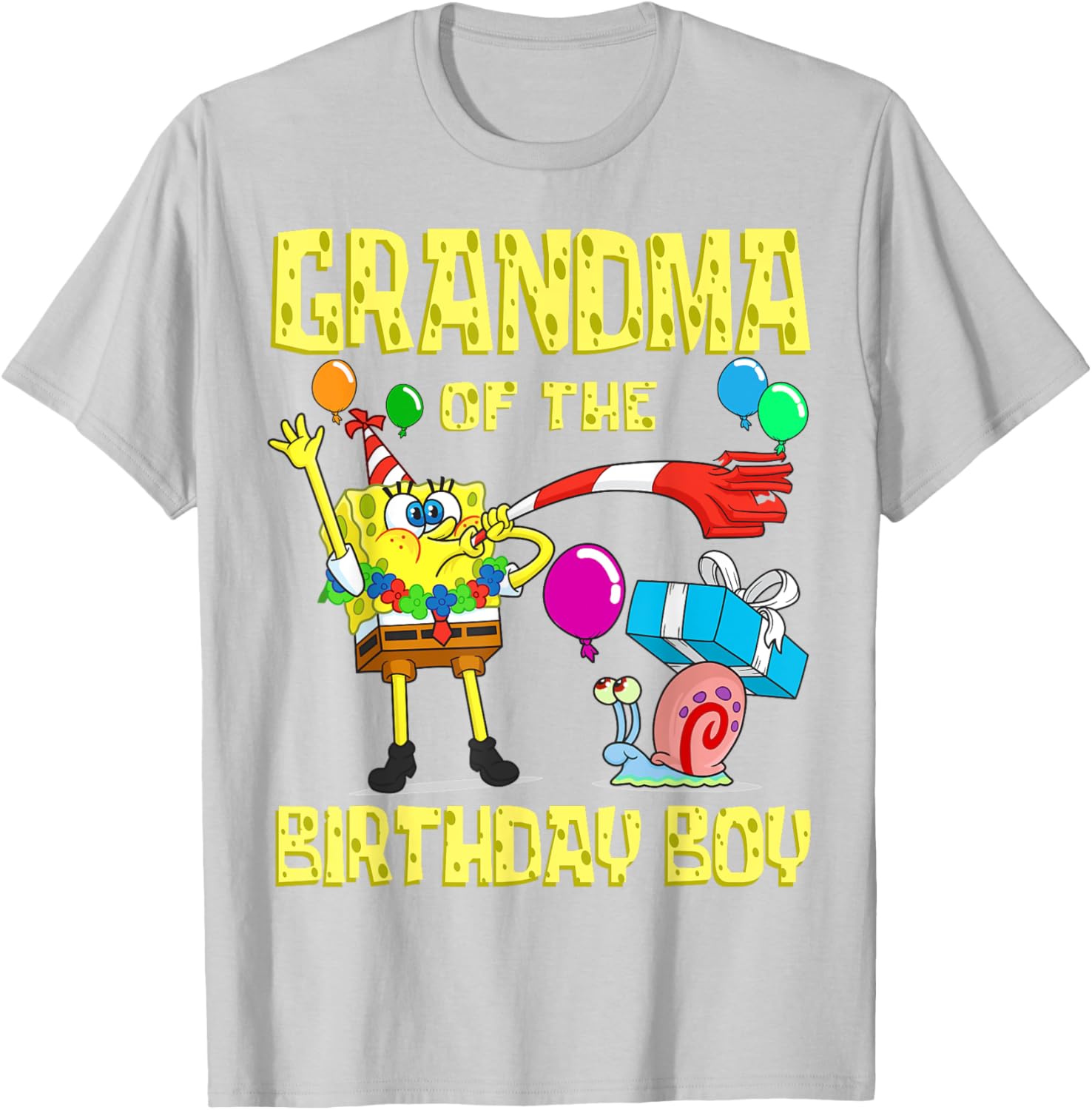 SpongeBob Grandma of the Birthday Boy T-Shirt Fun Party Apparel - 7