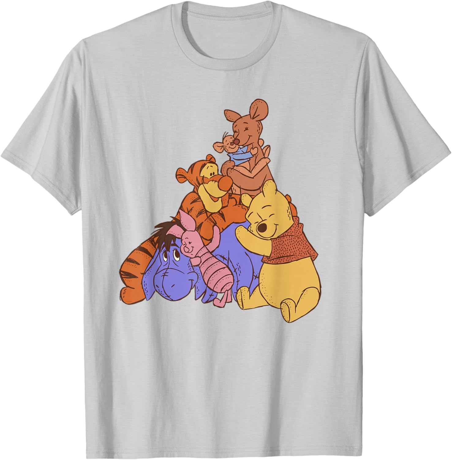 Disney Winnie the Pooh Kanga Roo Group Hug T-Shirt for Kids and Adults - 6