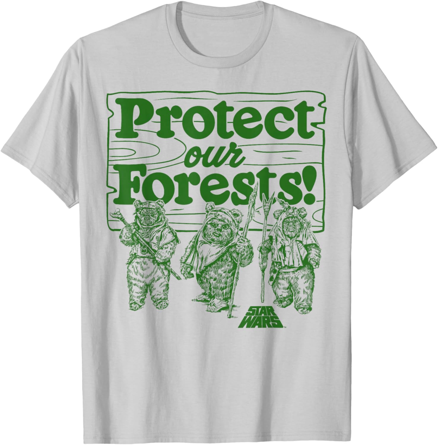 Star Wars Ewoks Protect Our Forests T-Shirt for Disney Fans - 3