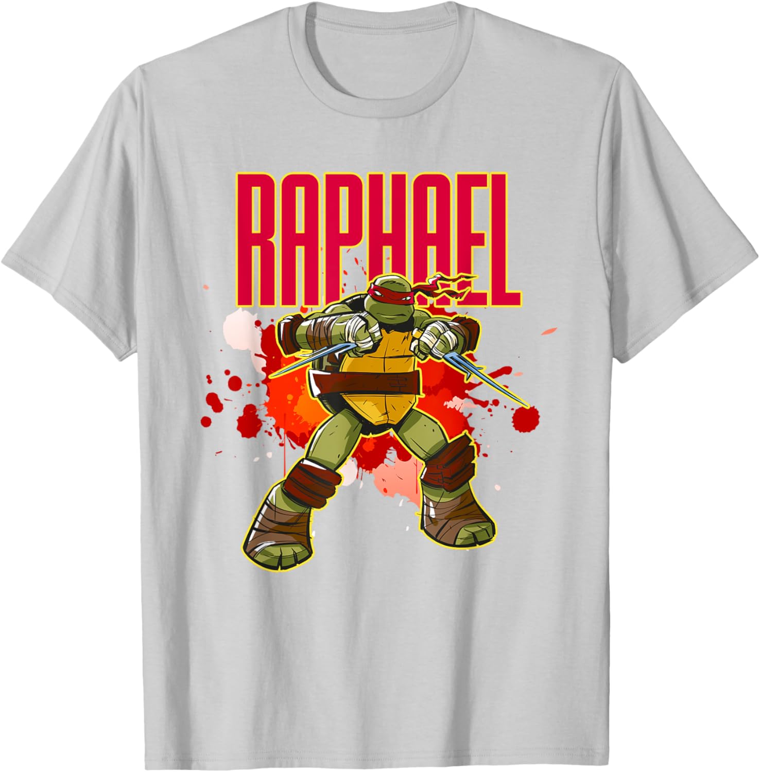 Mademark Teenage Mutant Ninja Turtles Raphael Red Splatter T-Shirt - 4