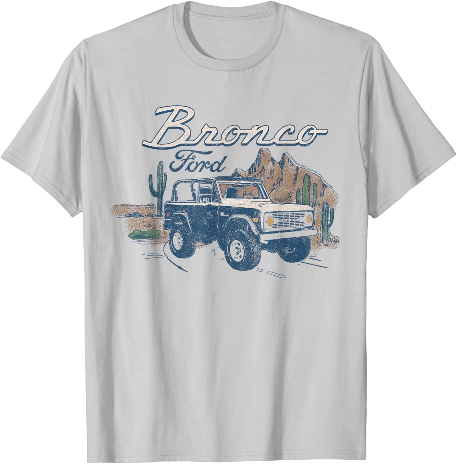 Ford Bronco SUV Outdoor Desert Landscape T-Shirt for Adventure Lovers - 2