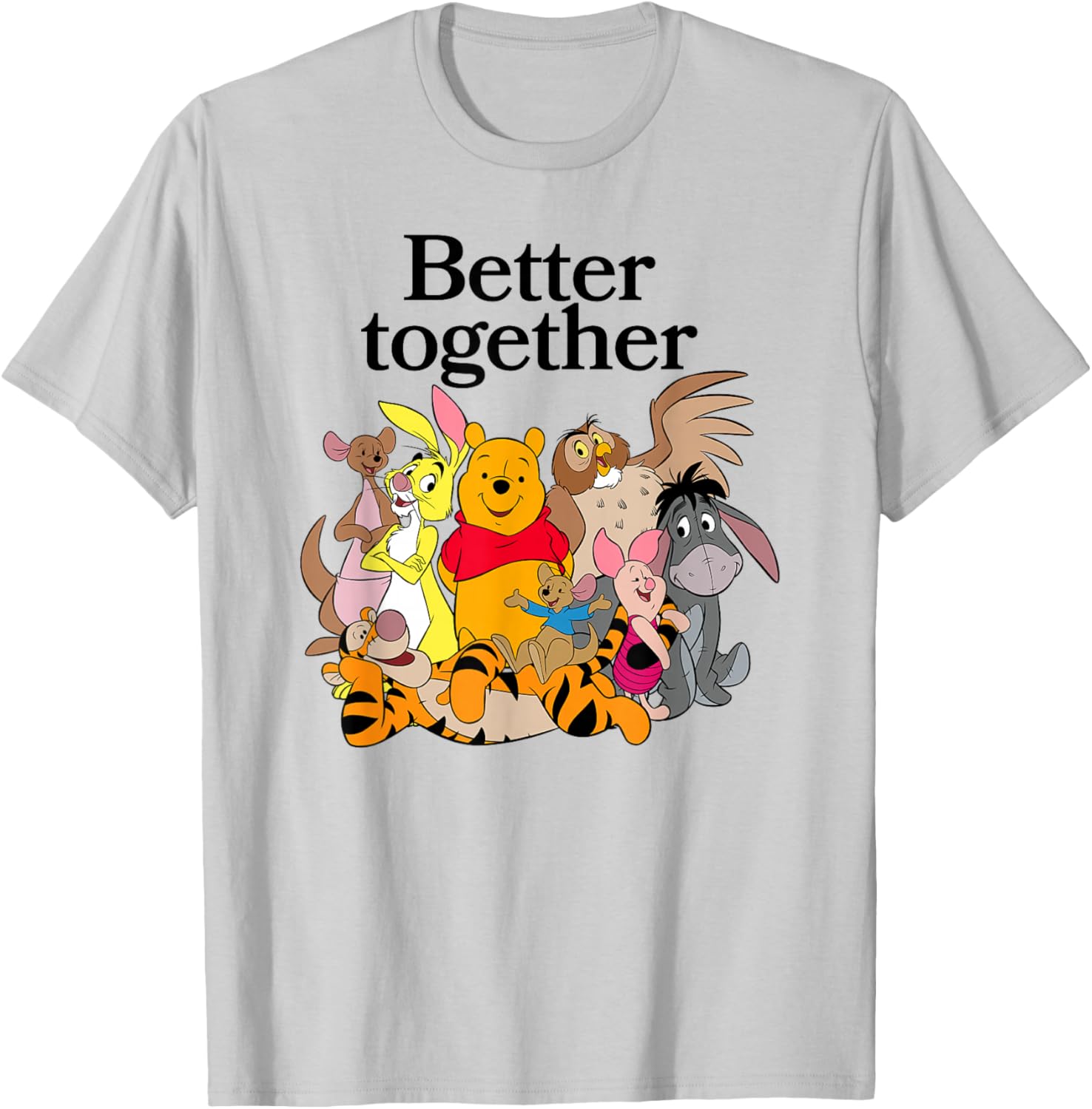 Winnie the Pooh Better Together Friends Group Shot T-Shirt for Fans - 16