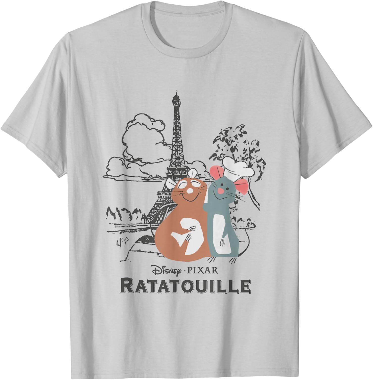 Cute Ratatouille Remy & Emile Paris Hug T-Shirt for Disney Fans - 6