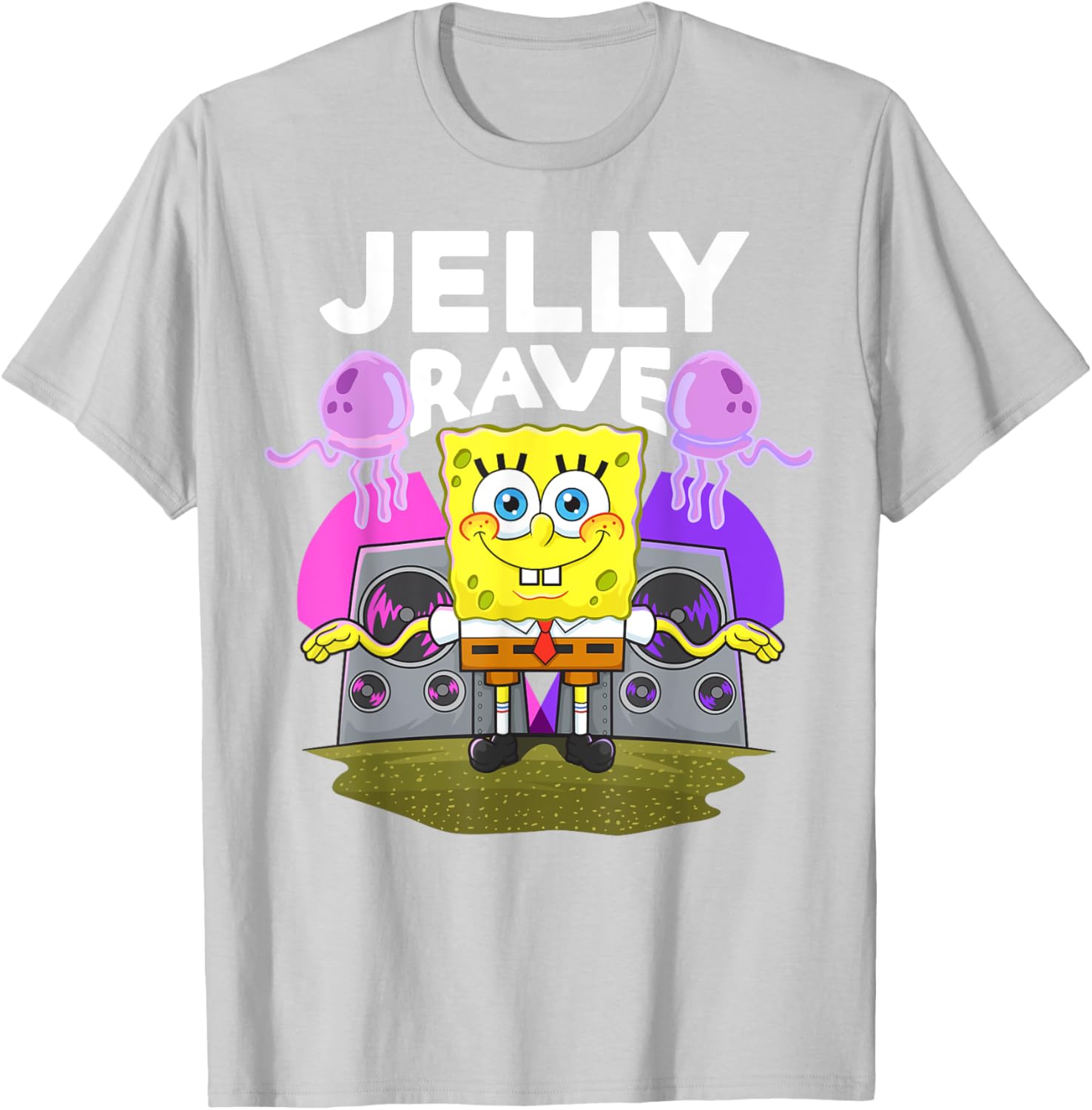 Mademark x SpongeBob SquarePants Jelly Jam Rave T-Shirt for Fun Lovers - 15