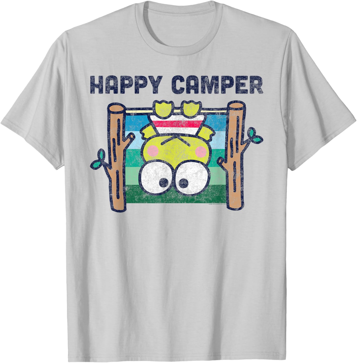Keroppi Happy Camper T-Shirt Fun Outdoor Adventure Apparel for Kids - 1