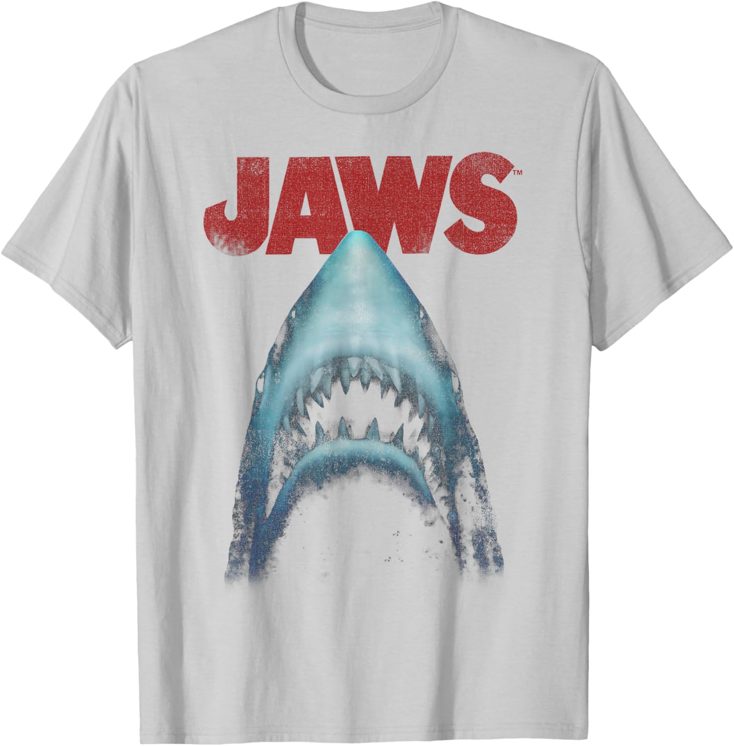 Jaws Classic Movie Poster T-Shirt Close-Up Design for Fans - 2