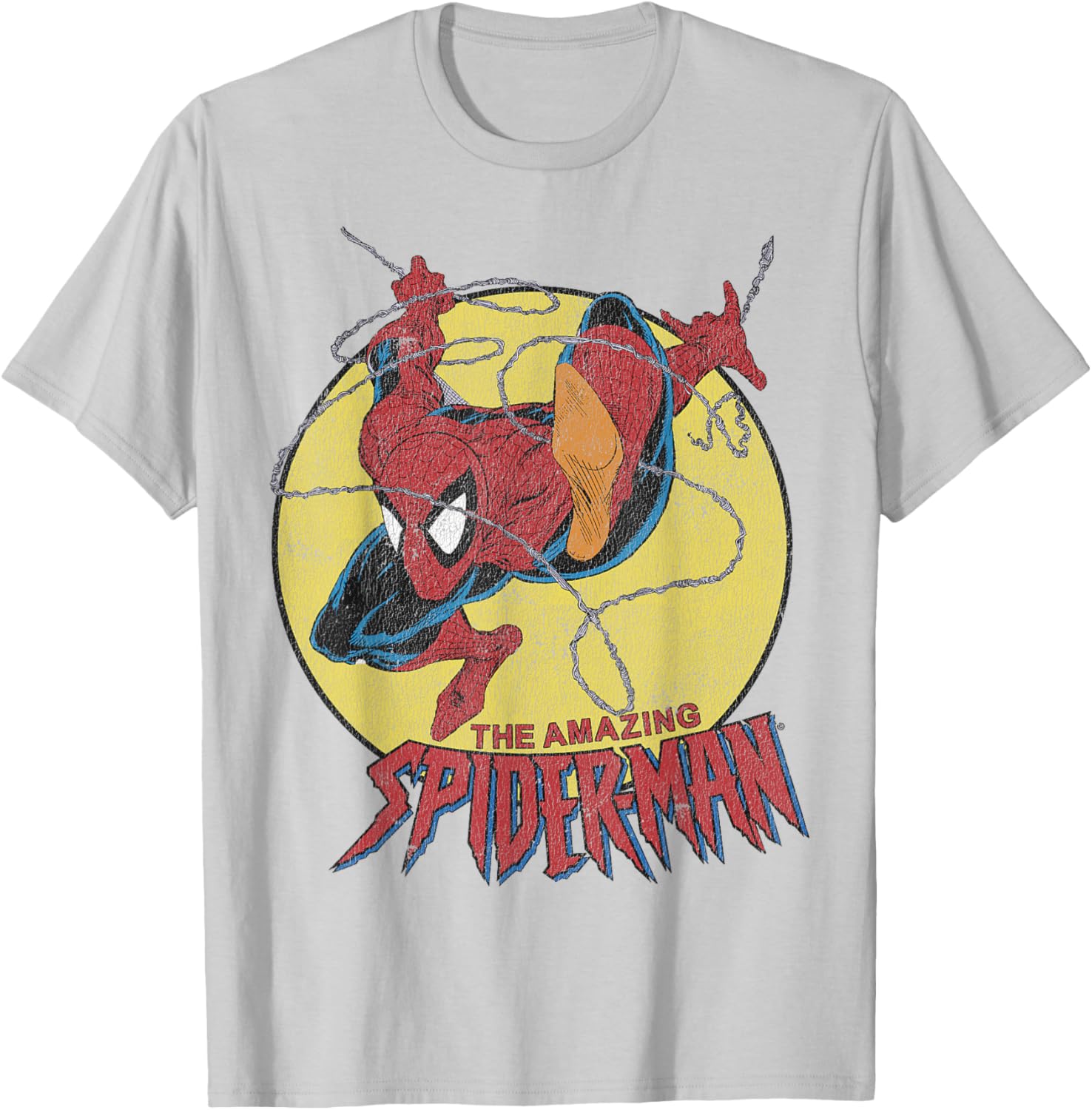 Vintage Spider-Man Jump Logo T-Shirt for Marvel Fans - Stylish Apparel - 6