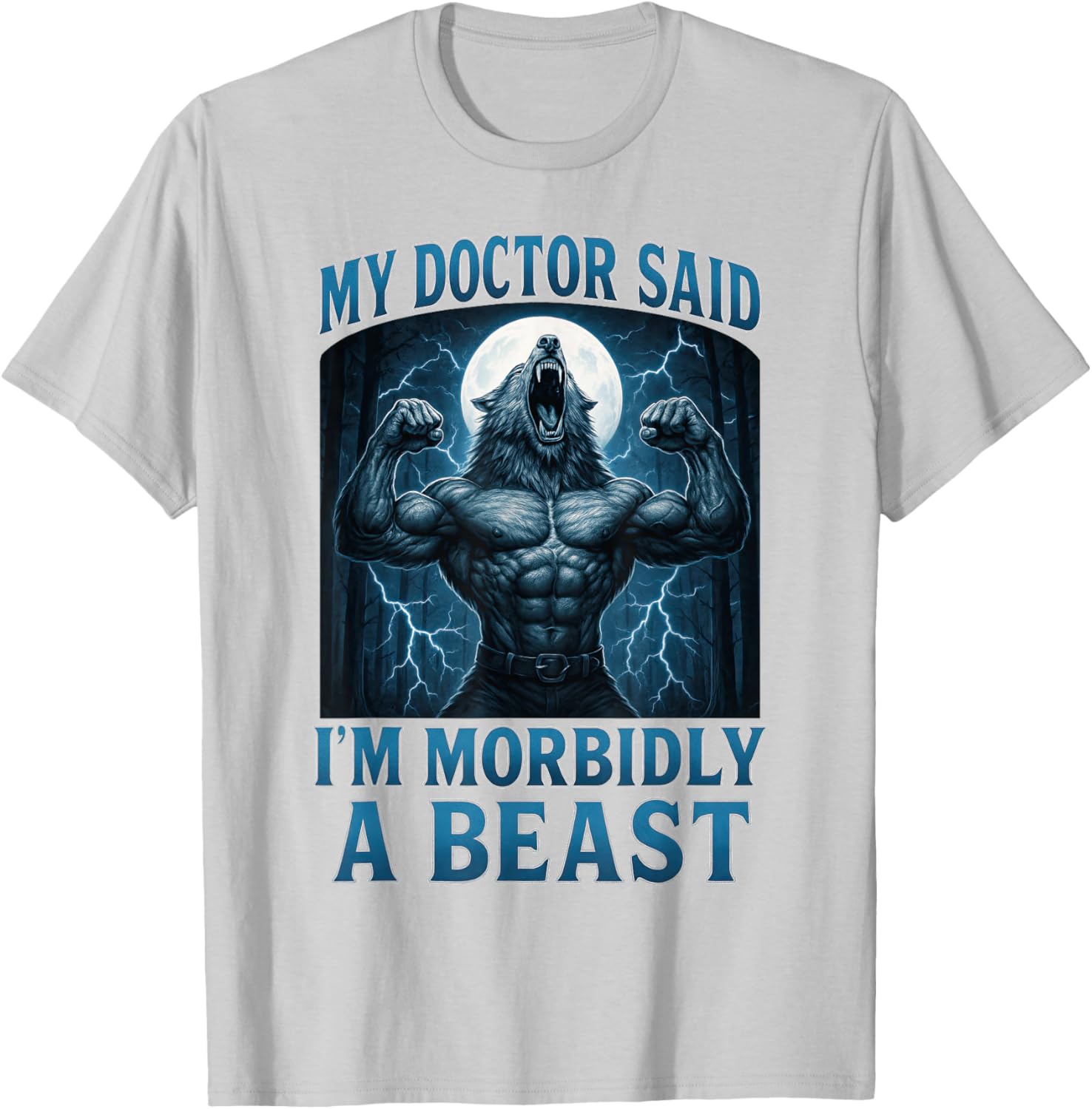 Funny Alpha Wolf Beast Meme Graphic Tee for Men, Women, and Teens - 27