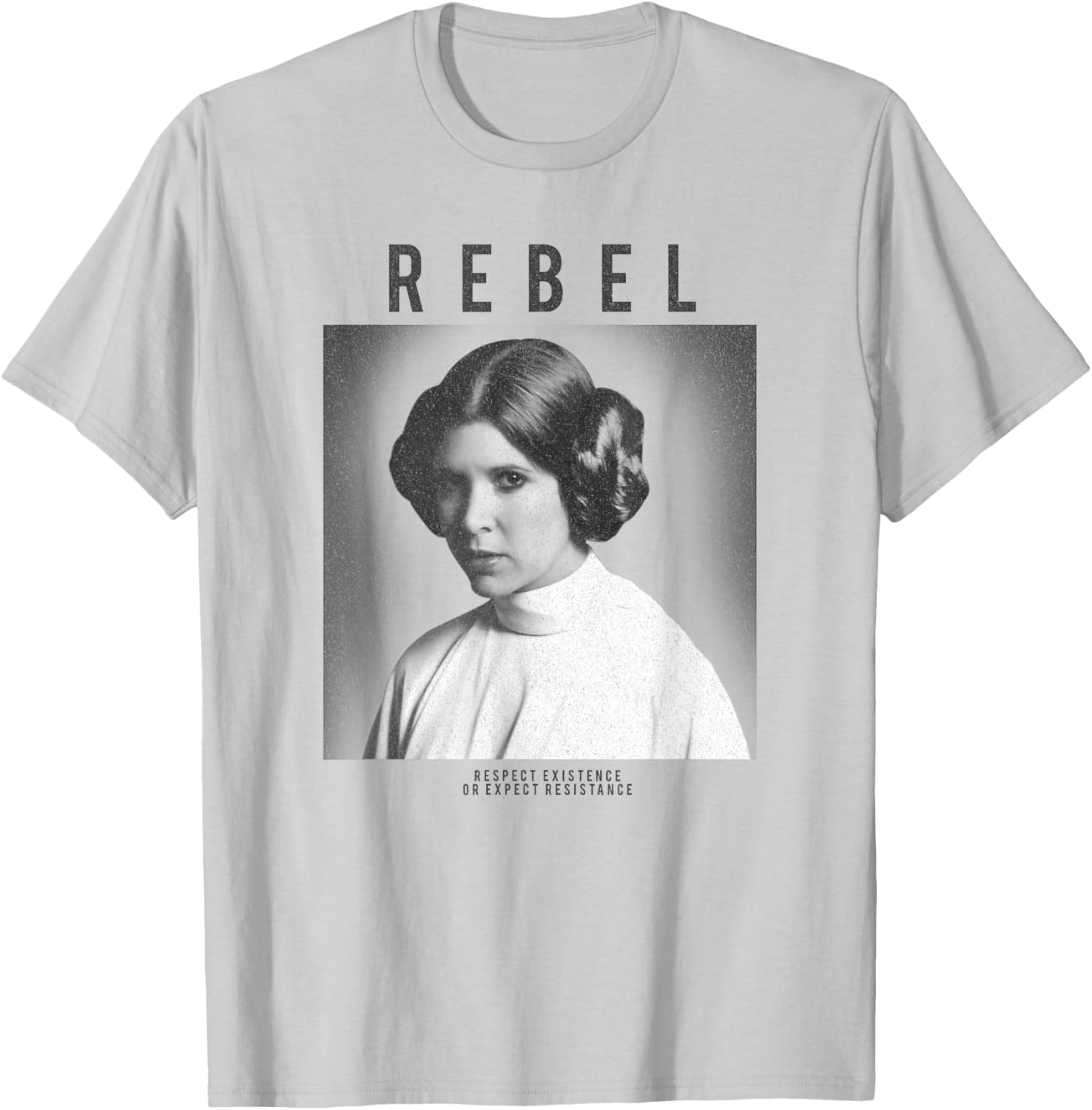 Star Wars Princess Leia Rebel Box Up Respect Existence T-Shirt for Fans - 4