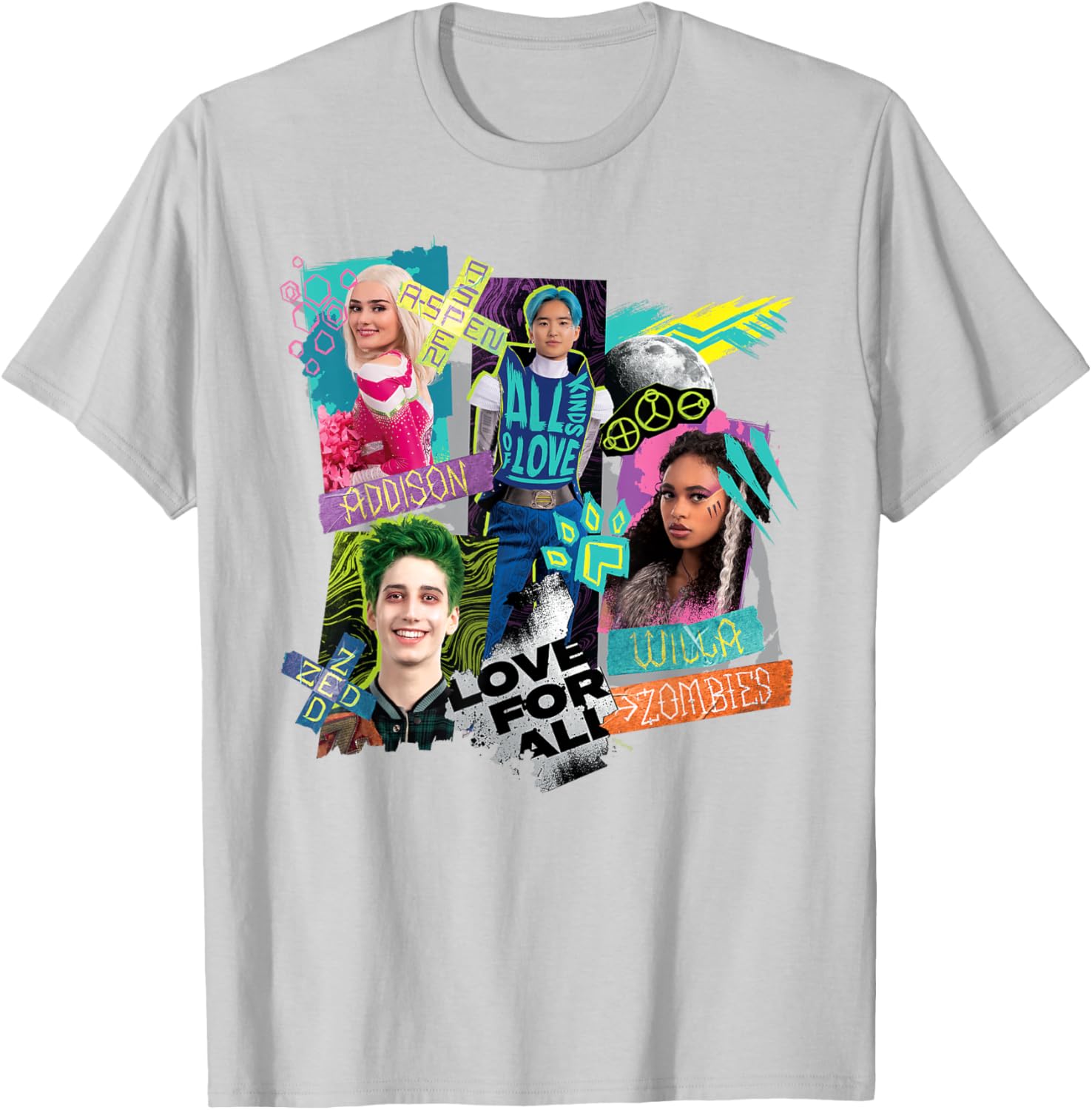 Disney Channel Zombies 3 Love for All T-Shirt for Kids and Teens - 25
