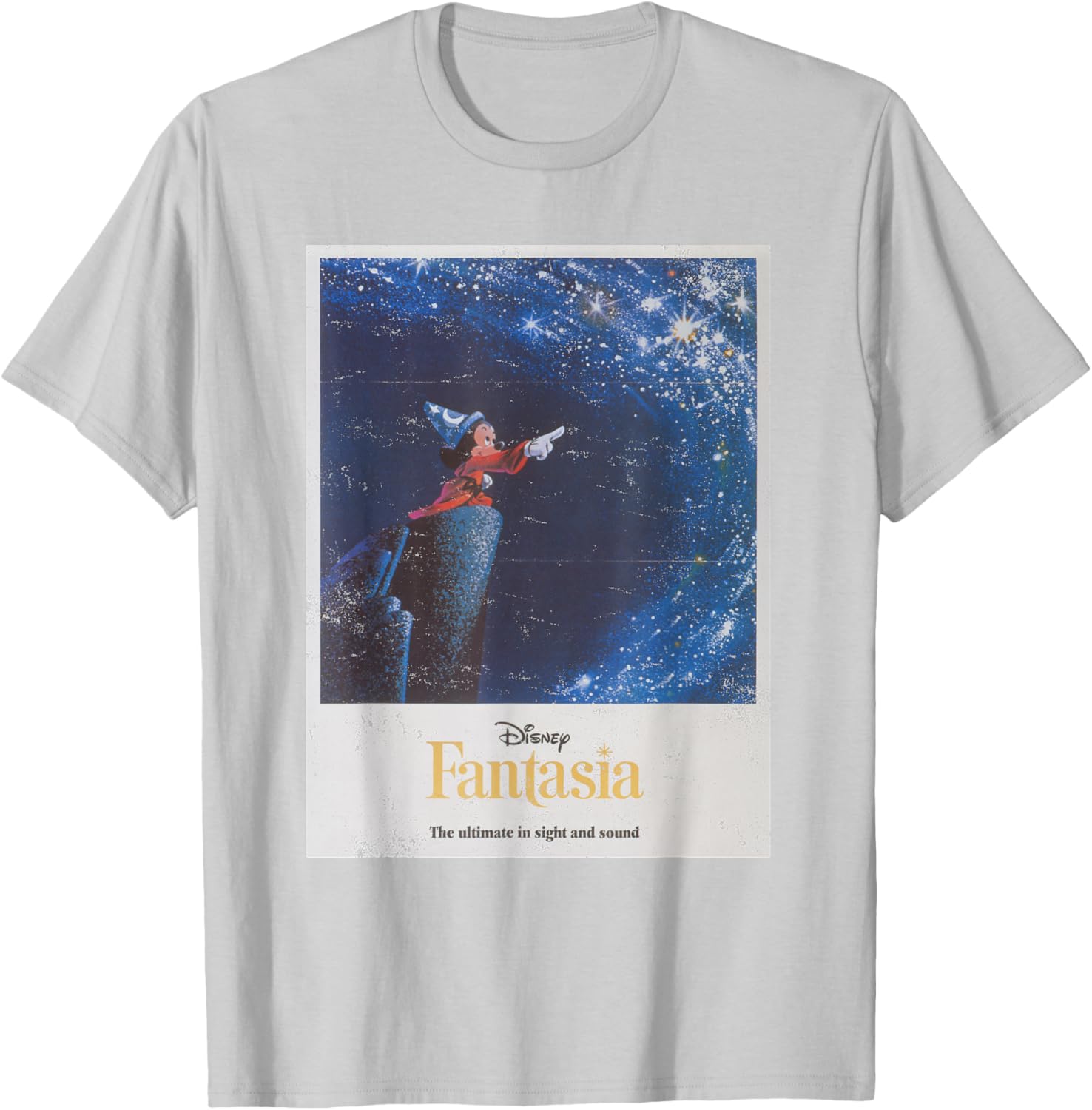 Disney Mickey Mouse Fantasia Retro Poster T-Shirt for Fans and Collectors - 16