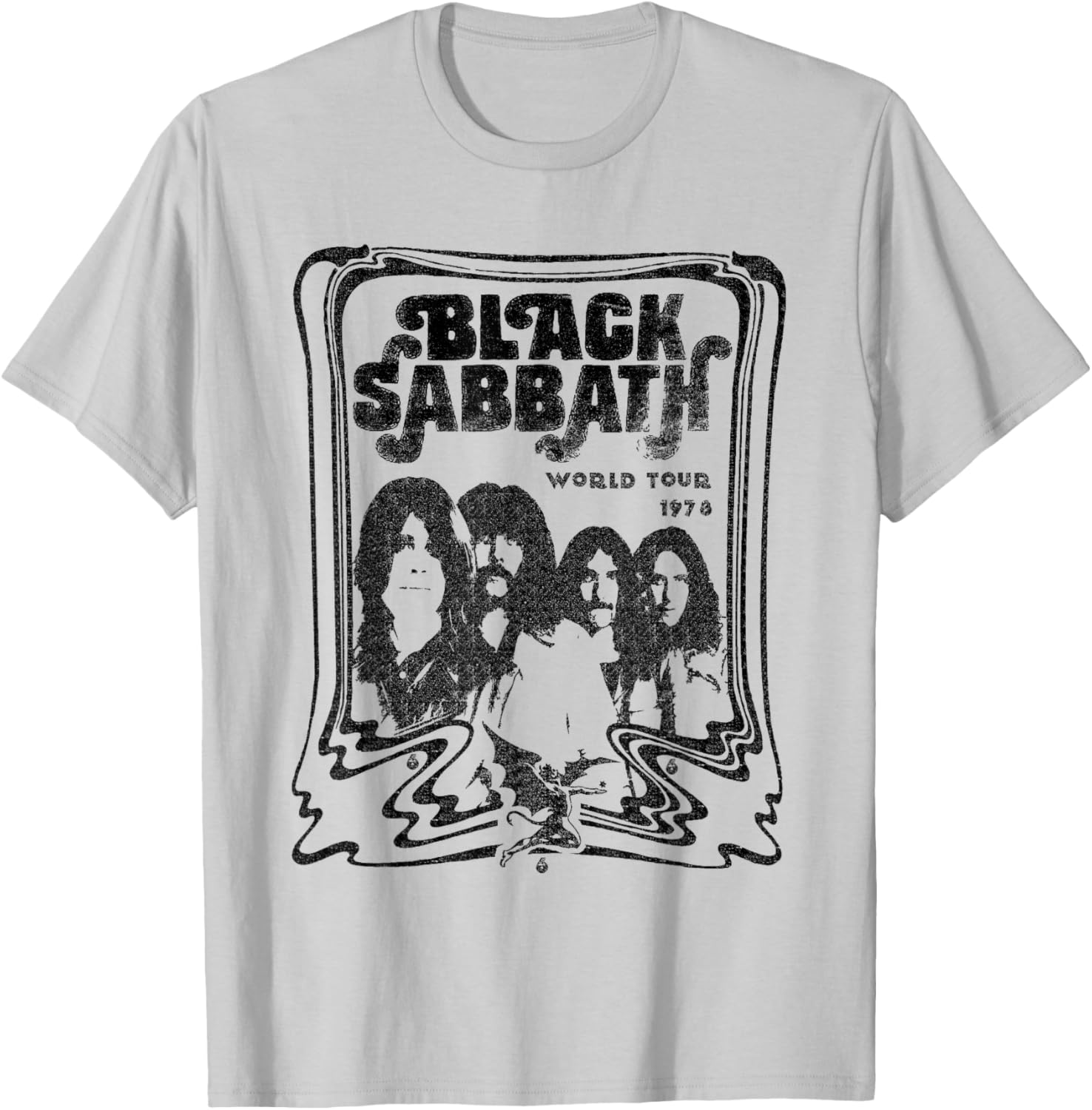 Black Sabbath Sketch Band T-Shirt for Rock Fans - Stylish Music Apparel - 5