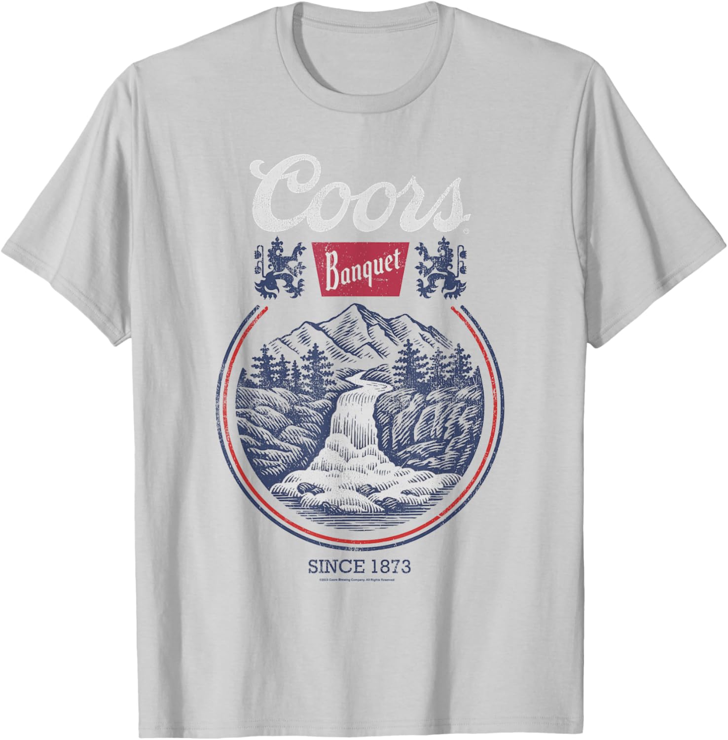 Coors Banquet Classic Circle Logo Beer Scene T-Shirt for Men and Women - 4